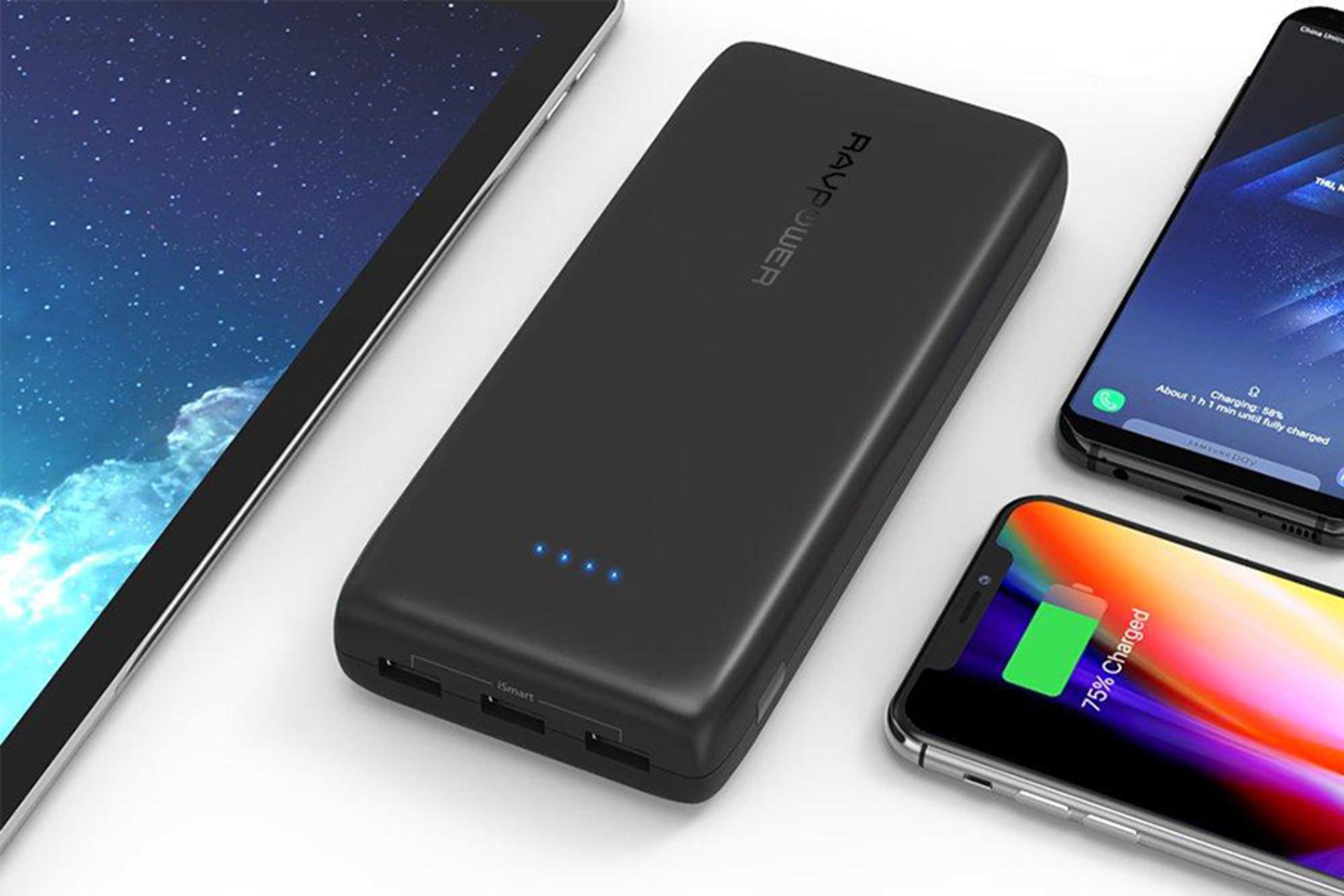 راوپاور RP-PB064 با ظرفیت 32000 میلی‌آمپر ساعت / RAVPower RP-PB064 32000mAh