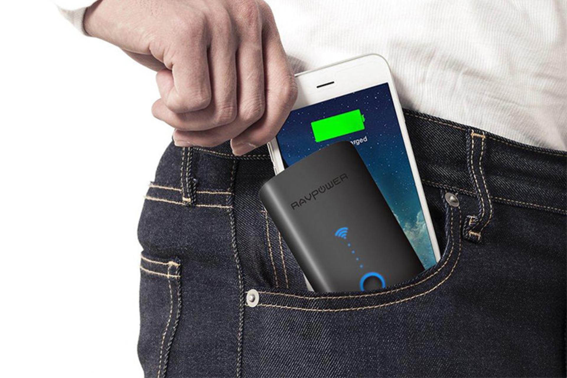 راوپاور FileHub N300 RP-WD03 با ظرفیت 6000 میلی‌آمپر ساعت / RAVPower FileHub N300 Wireless Travel 