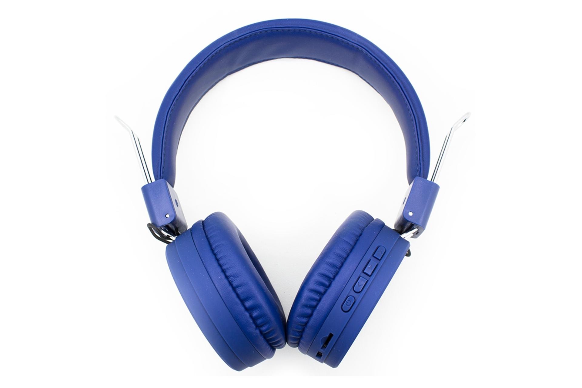 نمای روبرو هدفون بی سیم کینگ استار Kingstar KBH44 آبی