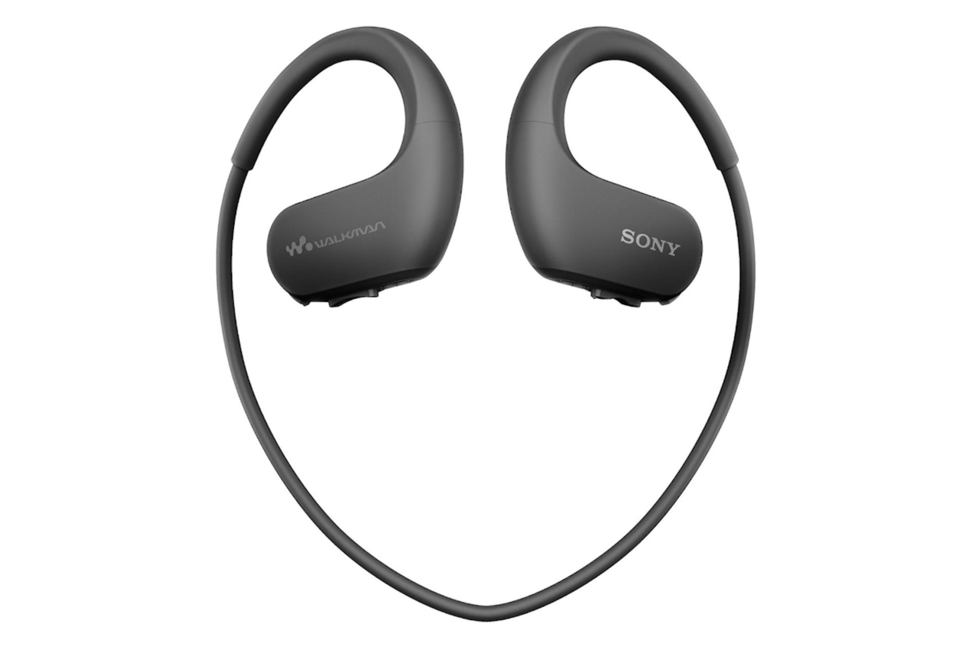 نمای روبرو هدفون بی سیم سونی Sony NW-WS414 مشکی
