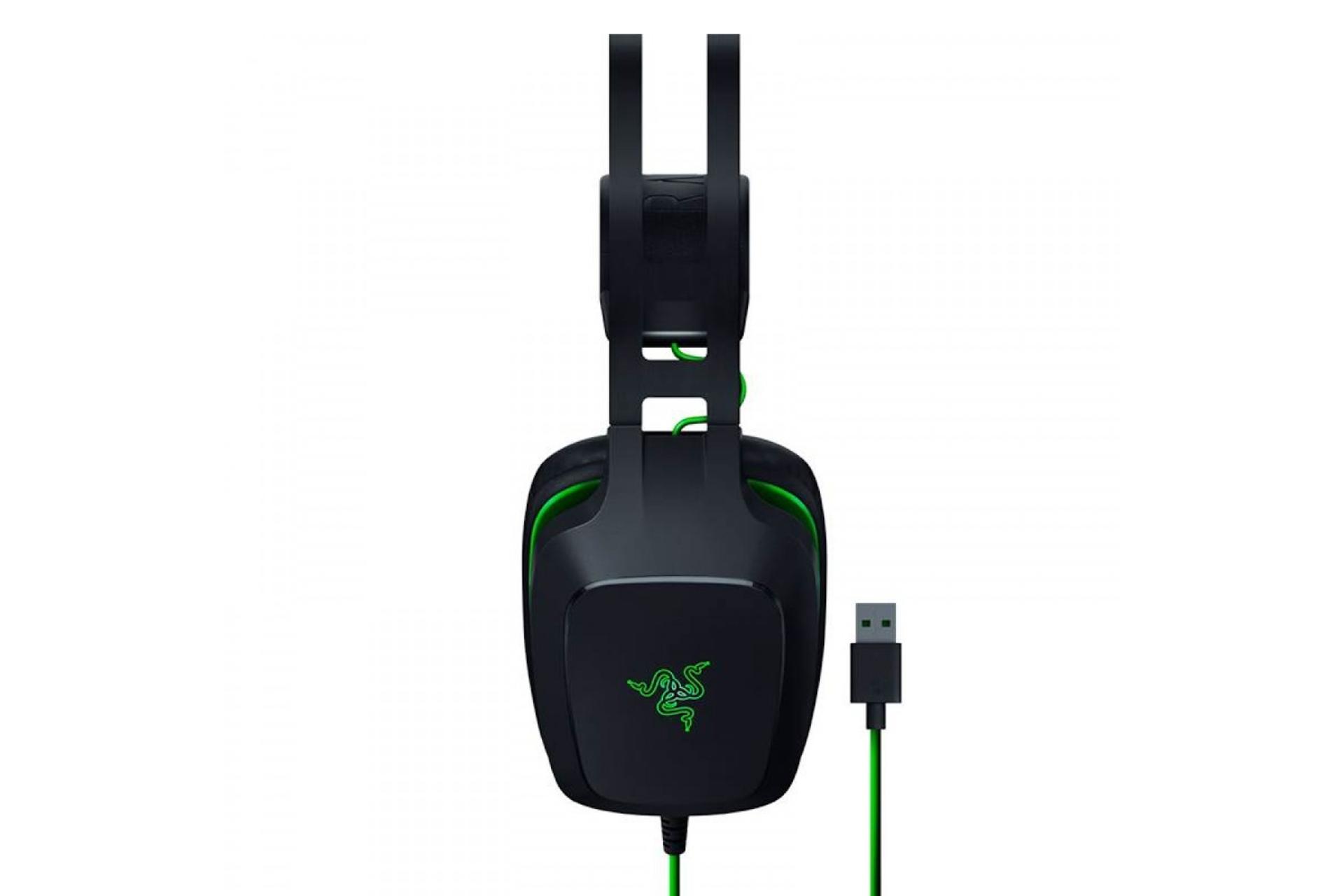نمای جانبی هدست گیمینگ ریزر Razer Electra V2 USB