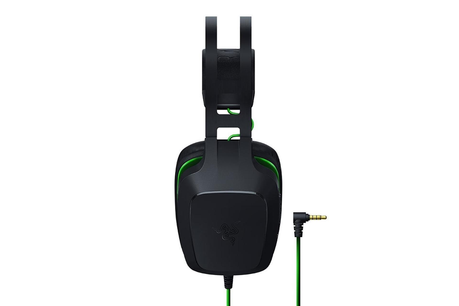 نمای جانبی هدست گیمینگ ریزر Razer Electra V2 مشکی