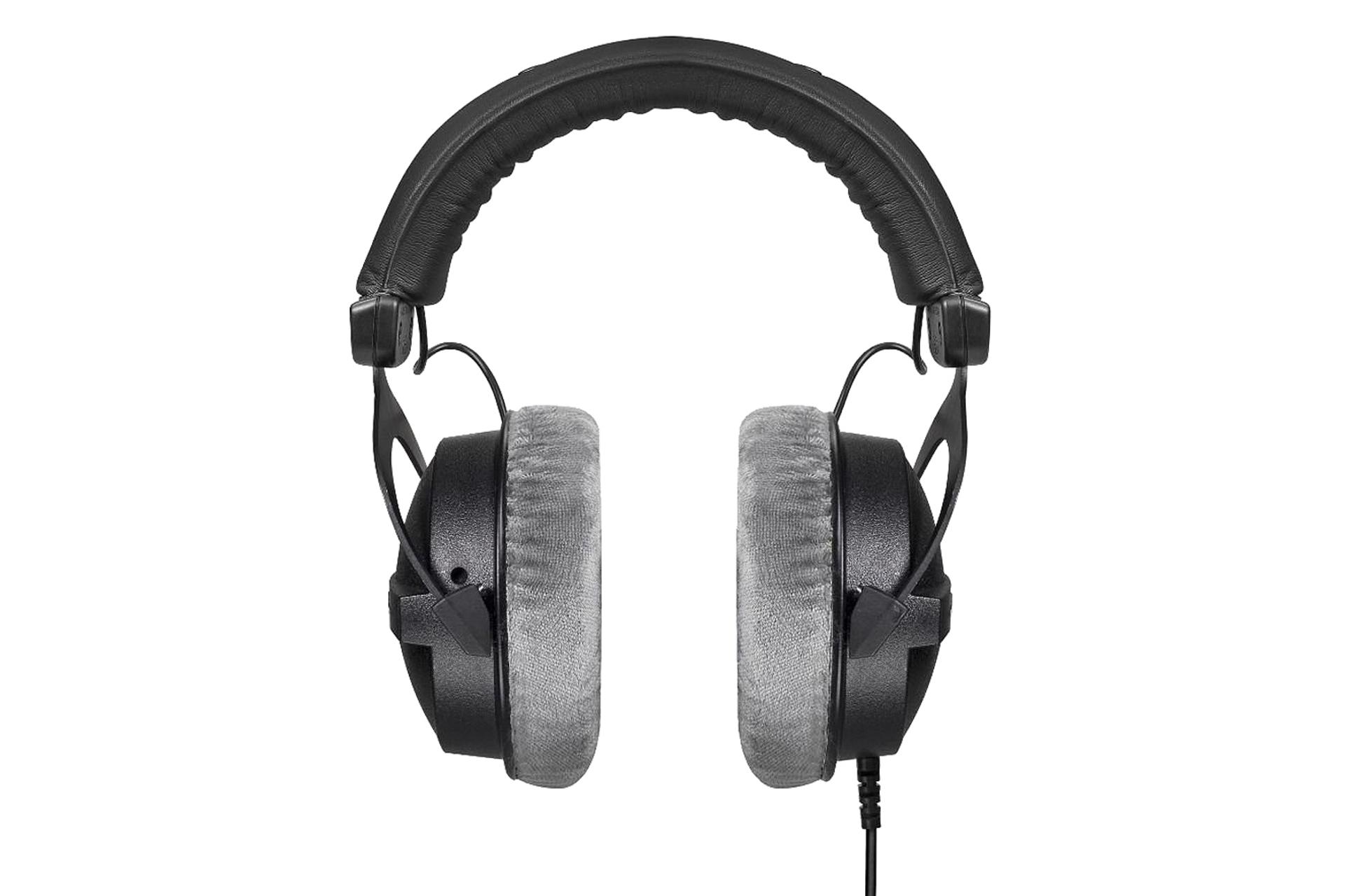 نمای روبرو هدفون بیرداینامیک Beyerdynamic DT 770 PRO 80 Ohm ایرپد سفید