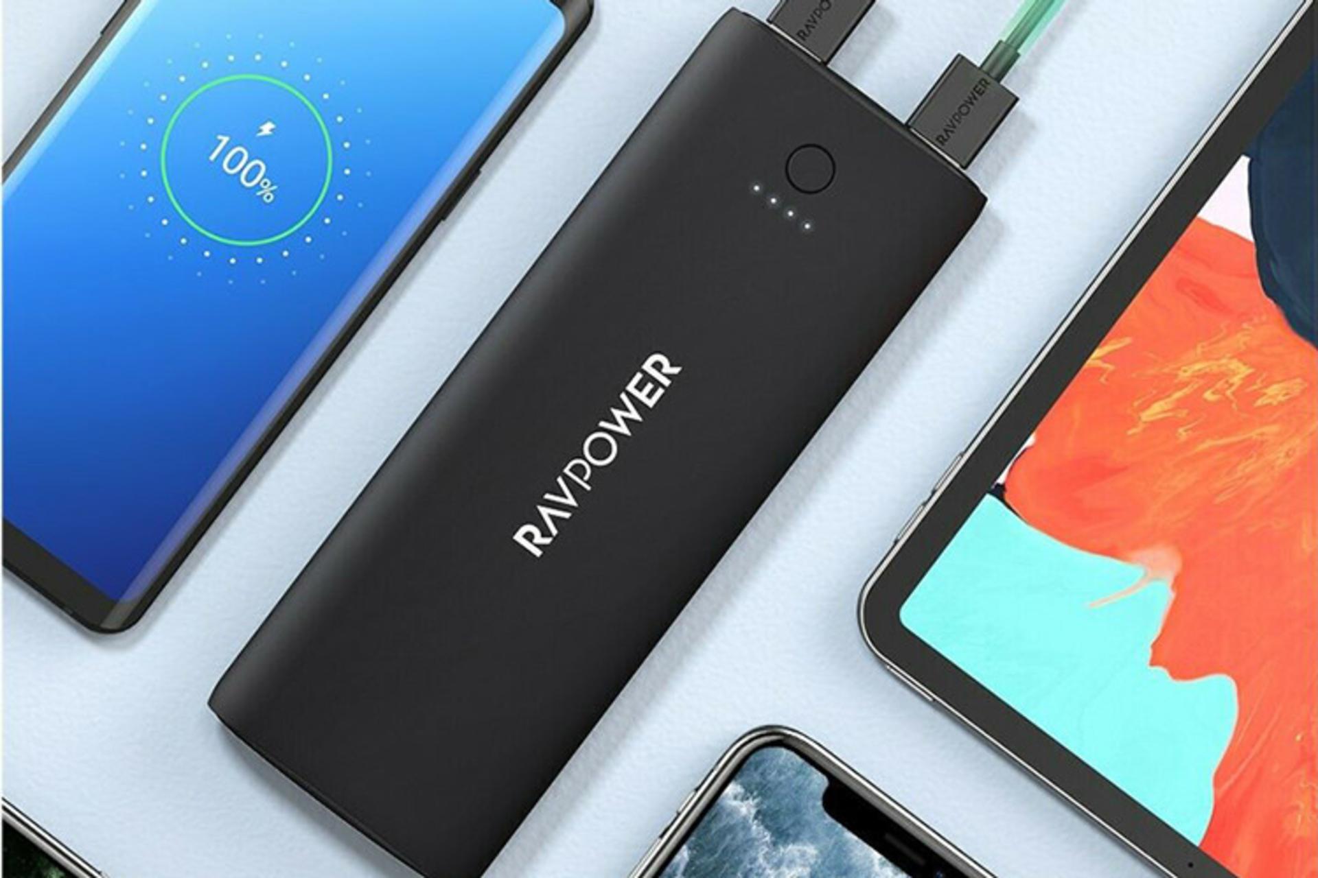 راوپاور RP-PB191 با ظرفیت 20100 میلی‌آمپر ساعت / RAVPower RP-PB191 20100mAh