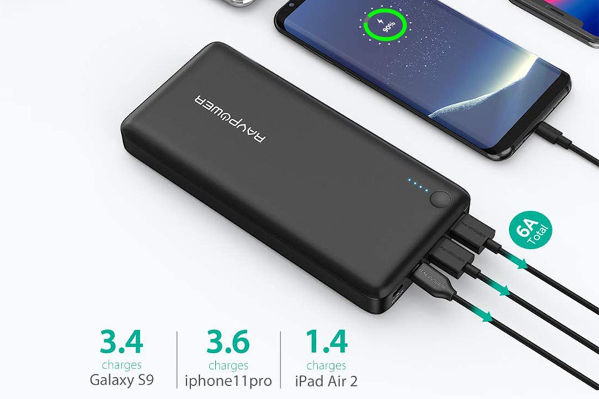 راوپاور  Turbo Portable Charger RP-PB043 با ظرفیت 20100 میلی‌آمپر ساعت / RAVPower Turbo Portable C