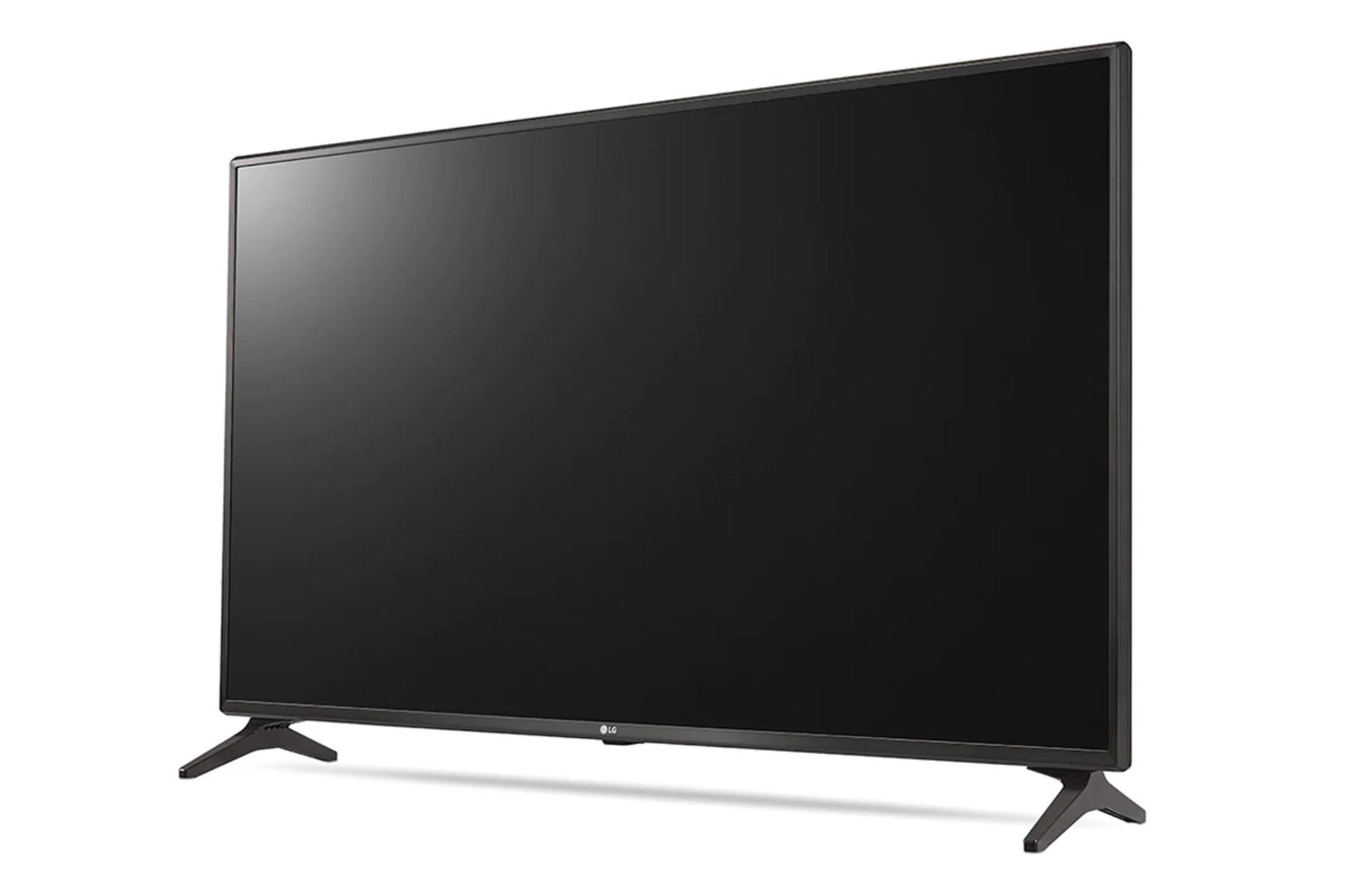 نمای نیمرخ تلویزیون ال جی 49LJ6200 با صفحه خاموش