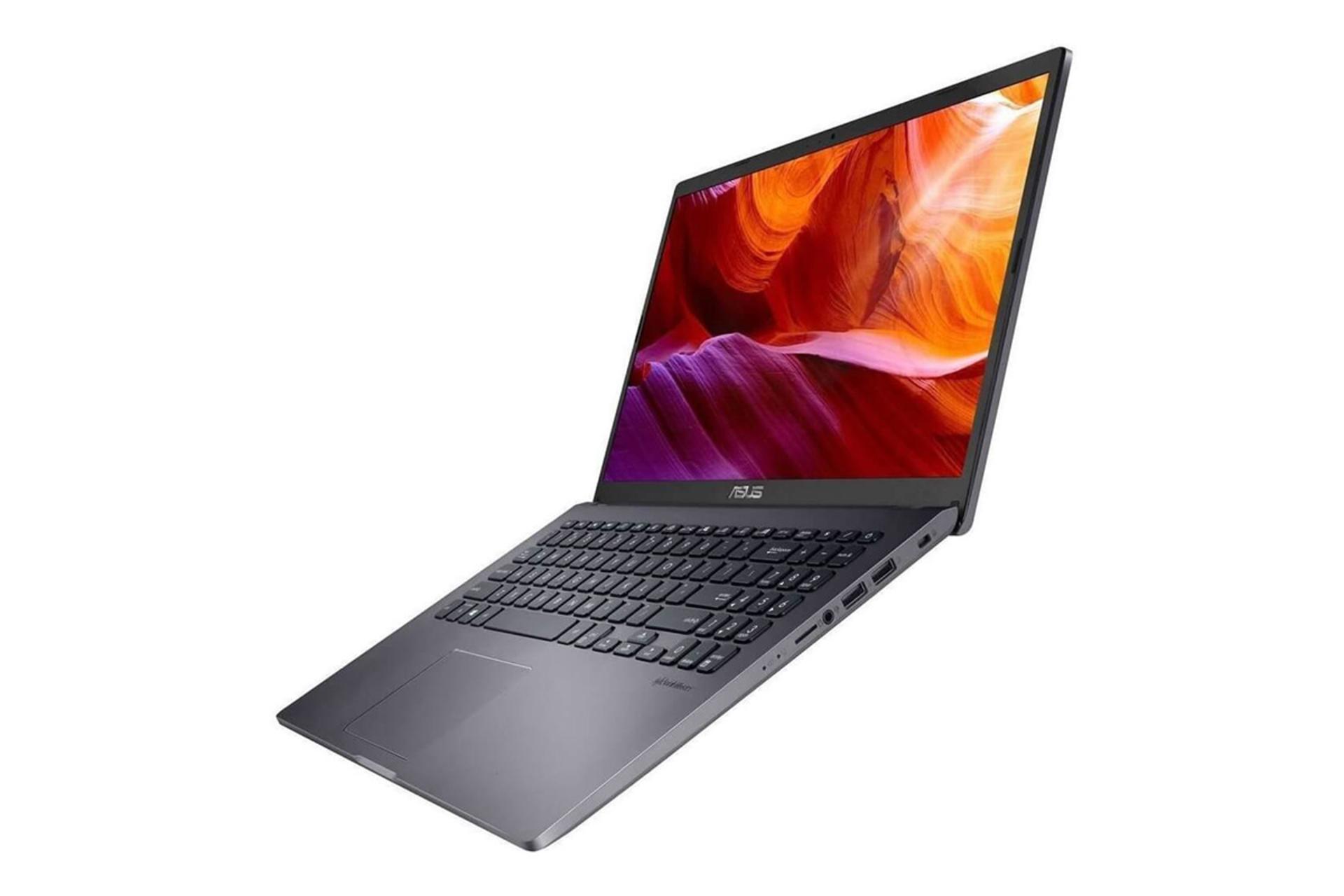 نمای کنار لپ تاپ ایسوس X509JB در حالت باز