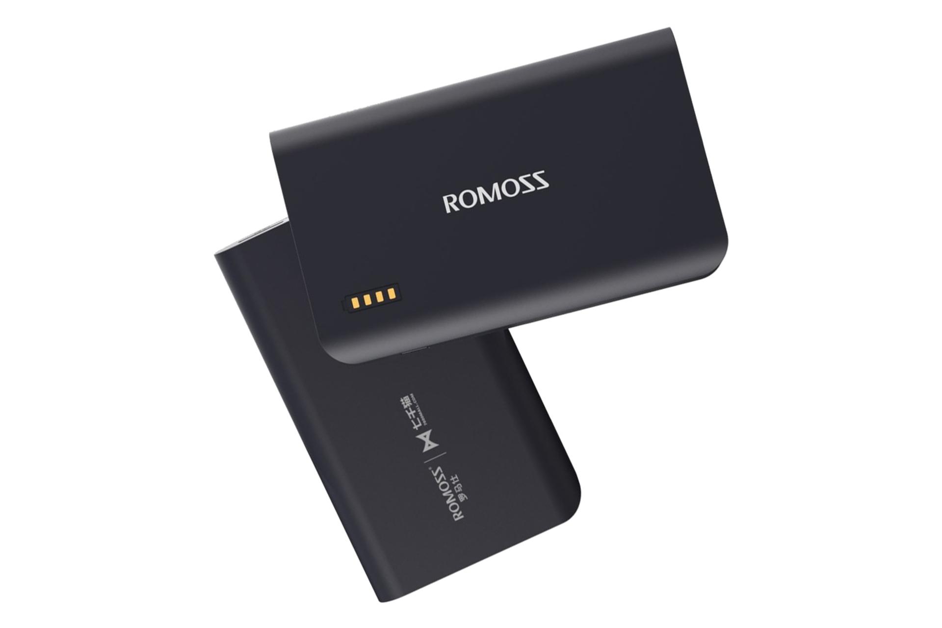 نمای جلو پشت پاور بانک روموس Sense X با ظرفیت 10000 میلی‌آمپر ساعت Romoss Sense X 10000mAh