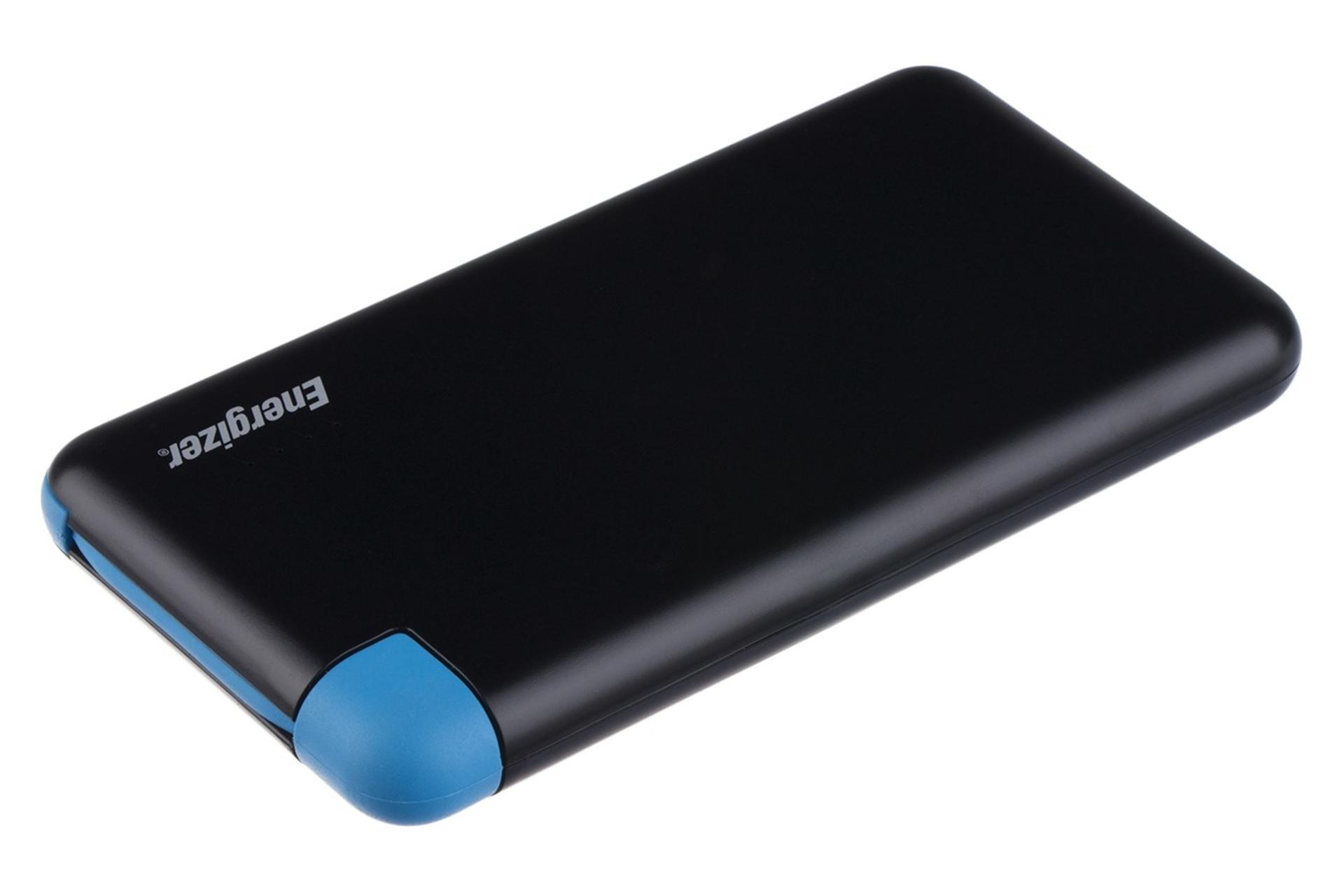 نمای کناری پاور بانک انرجایزر UE8001 با ظرفیت 8000 میلی‌آمپر ساعت Energizer UE8001 8000mAh مشکی