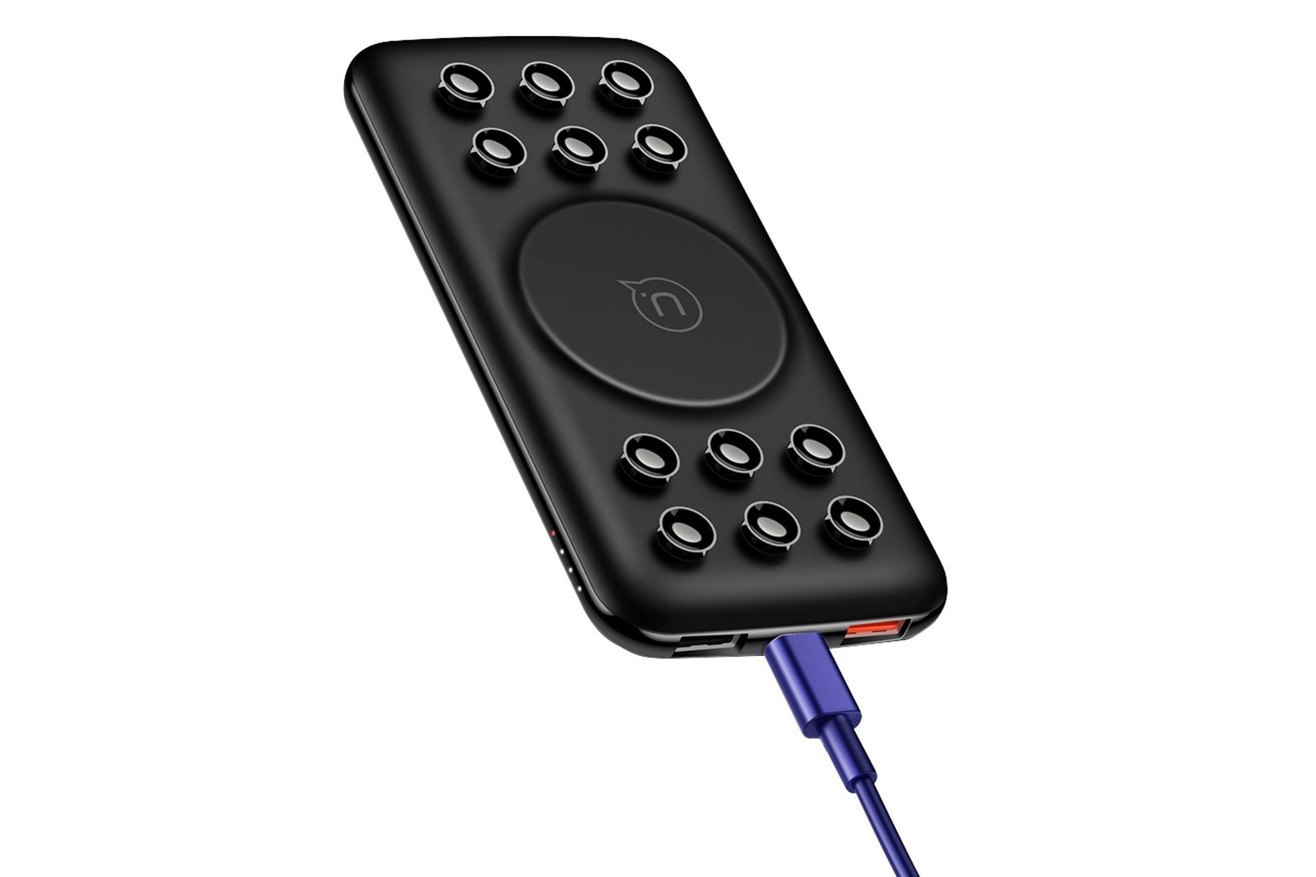 پاور بانک یوسمز US-CD87 PB26 با ظرفیت 10000 میلی‌آمپر ساعت USAMS US-CD87 PB26 10000mAh مشکی