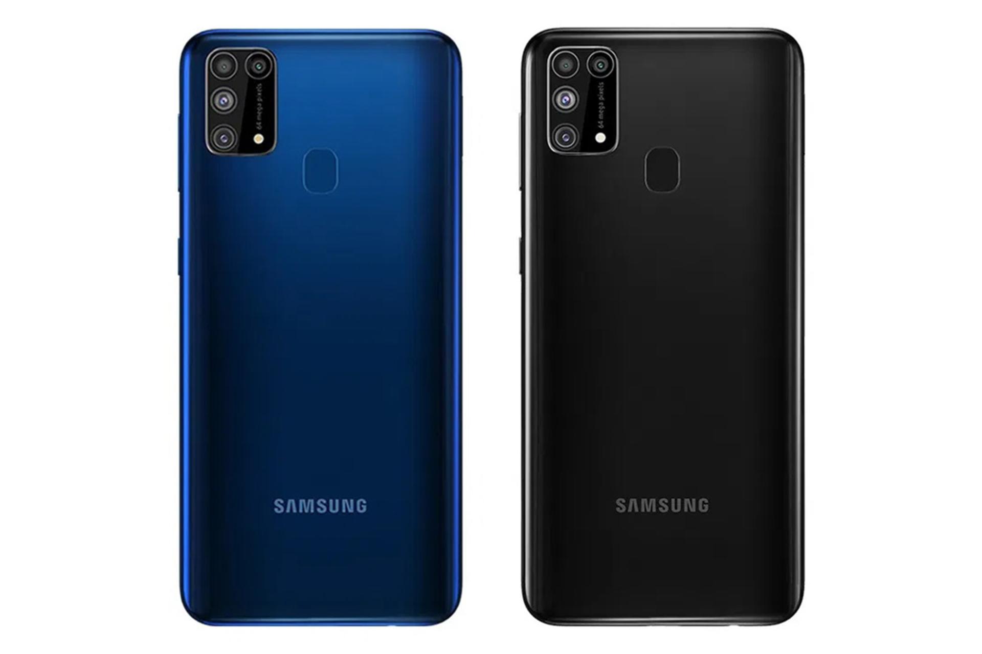 گوشی Samsung Galaxy M31 Prime نمای پشت دوربین ها / گلگسی ام 31 پرایم