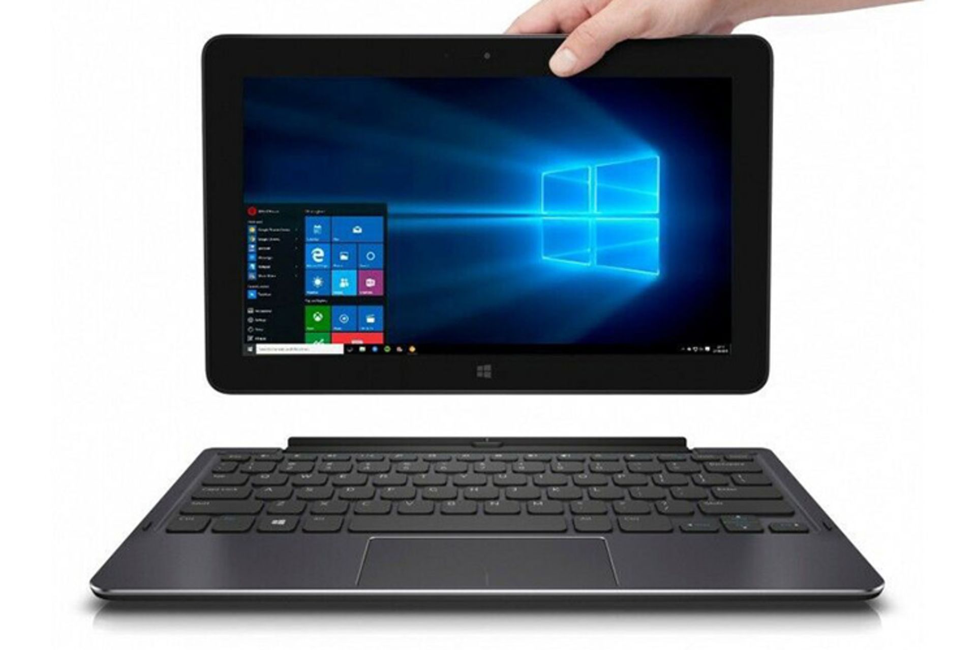 نمای جلو لپ تاپ قابل تبدیل دل Venue 11 پرو