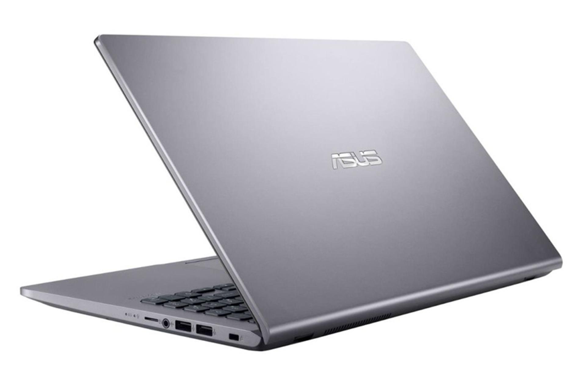 نمای نیمرخ لپ تاپ ایسوس X509JB رنگ نقره ای