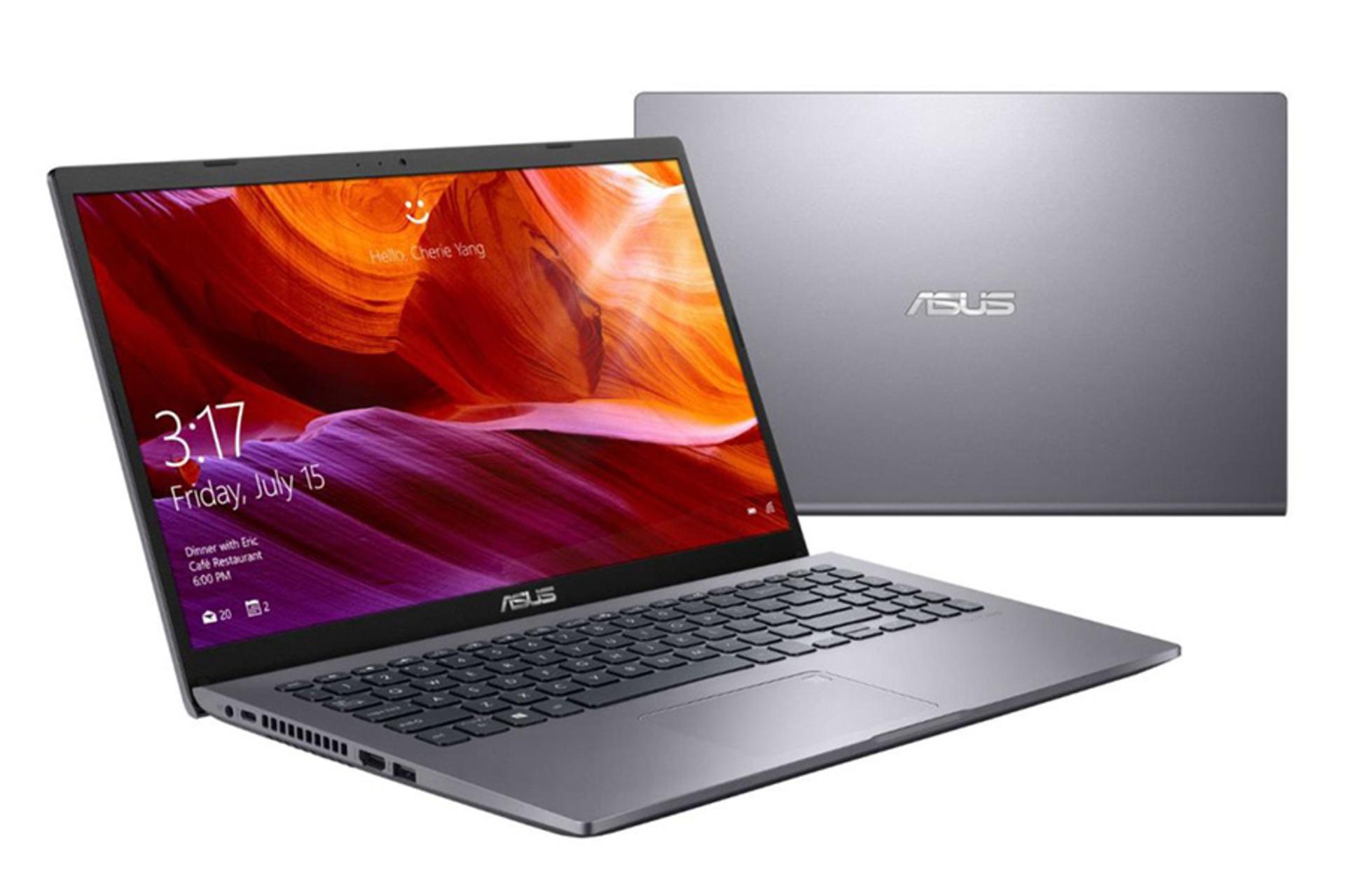 نمای پشت و جلو پ تاپ ایسوس X509JB