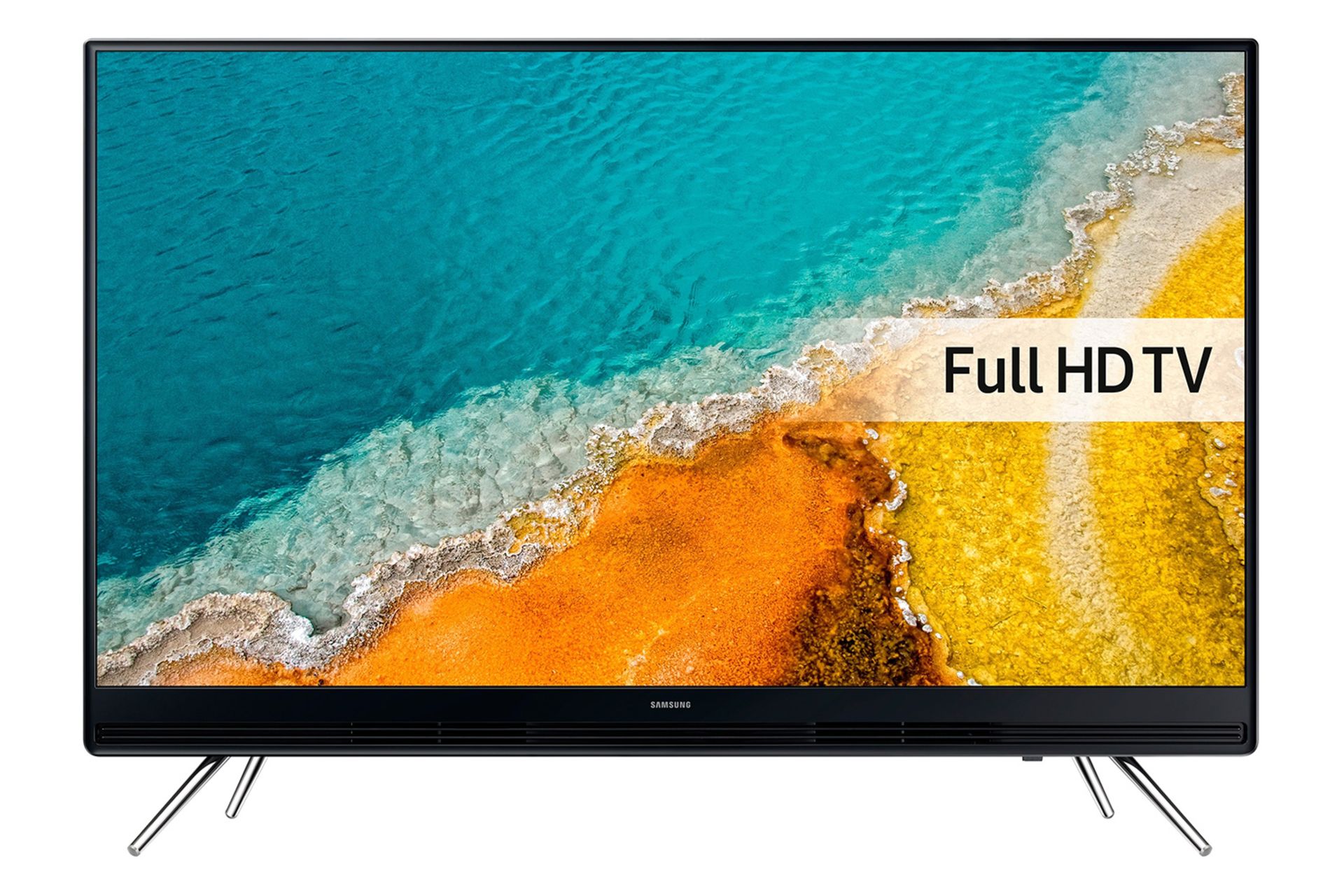 نمای جلو تلویزیون سامسونگ 40K4100 با صفحه روشن