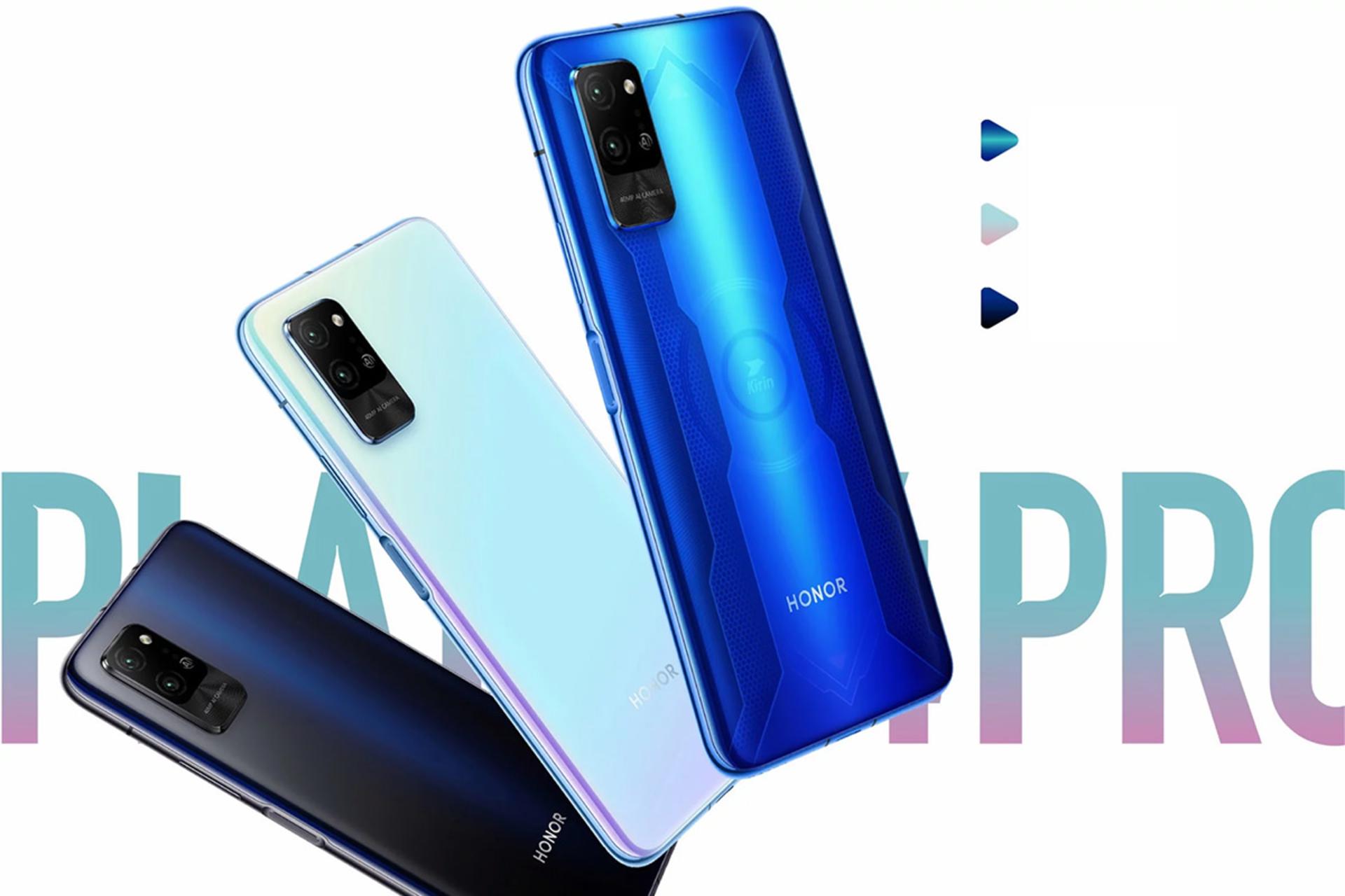 گوشی آنر پلی 4 پرو / Honor play 4 Pro در رنگ های آبی ، سفید و مشکی