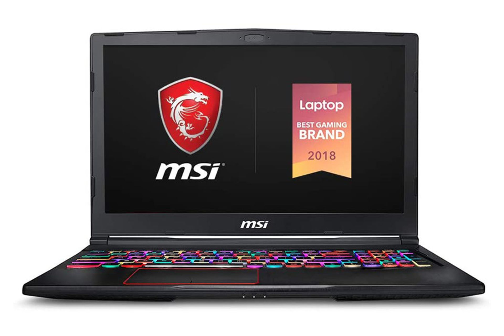 لپ تاپ ام اس آی GE63 ریدر RGB 10SF از نمای جلو