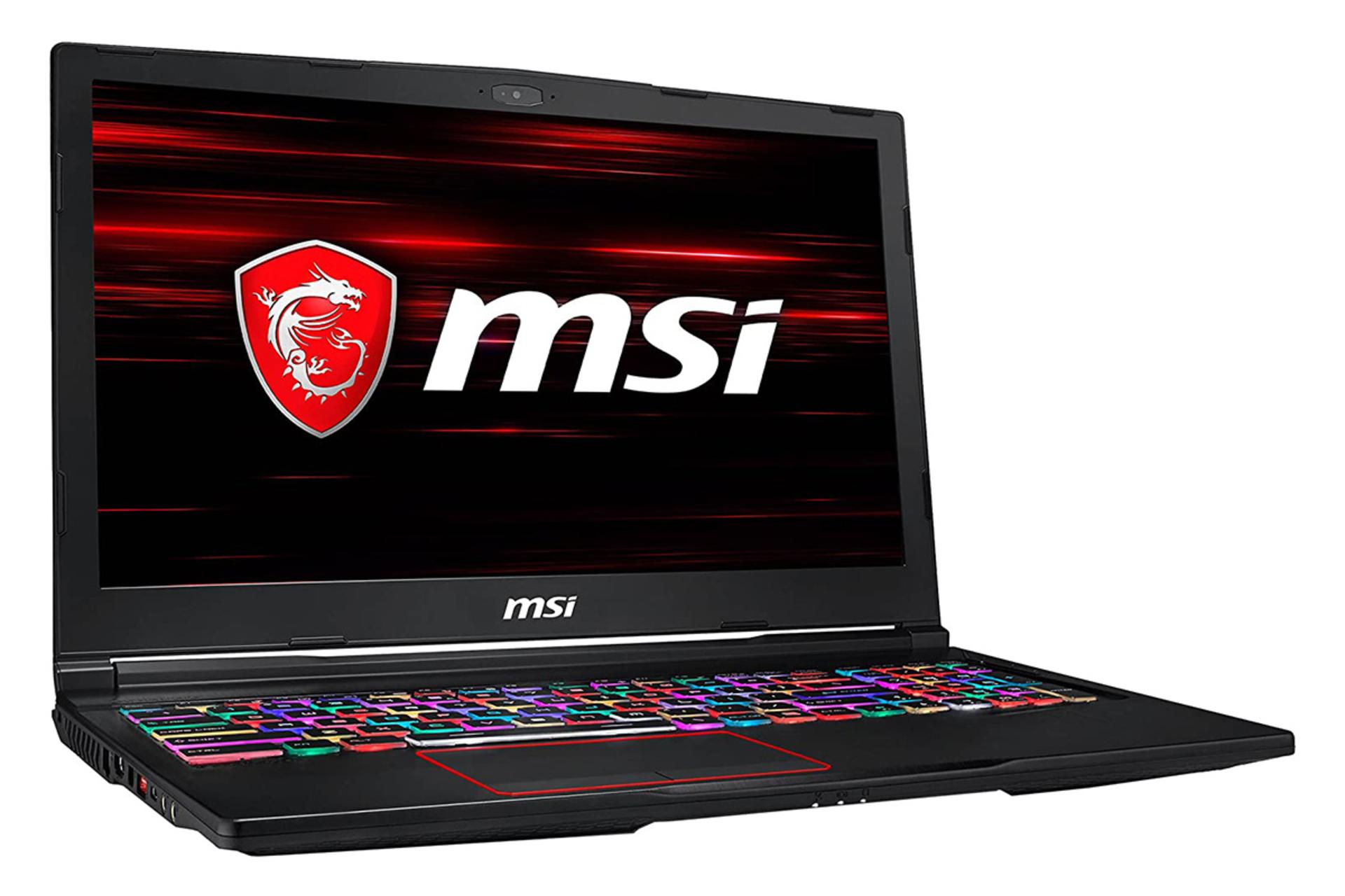 نمای نیمرخ لپ تاپ ام اس آی ریدر GE63