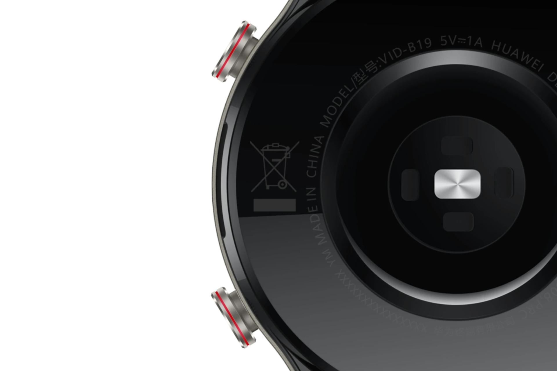 نمای پشت هواوی واچ جی تی 2 پورشه دیزاین Huawei Watch GT 2 Porsche Design