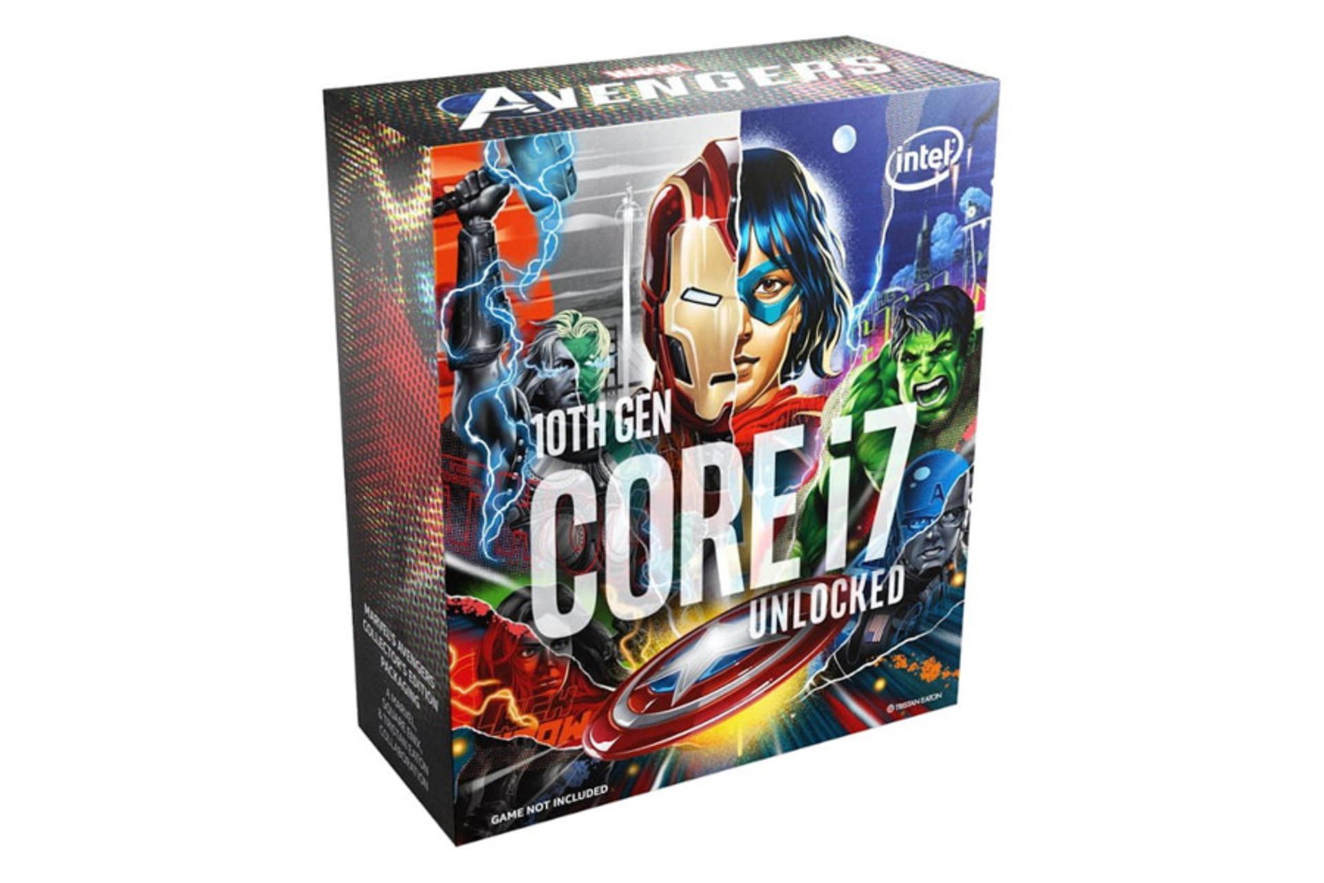 نمای جلو جعبه پردازنده اینتل Core I7 10700KA