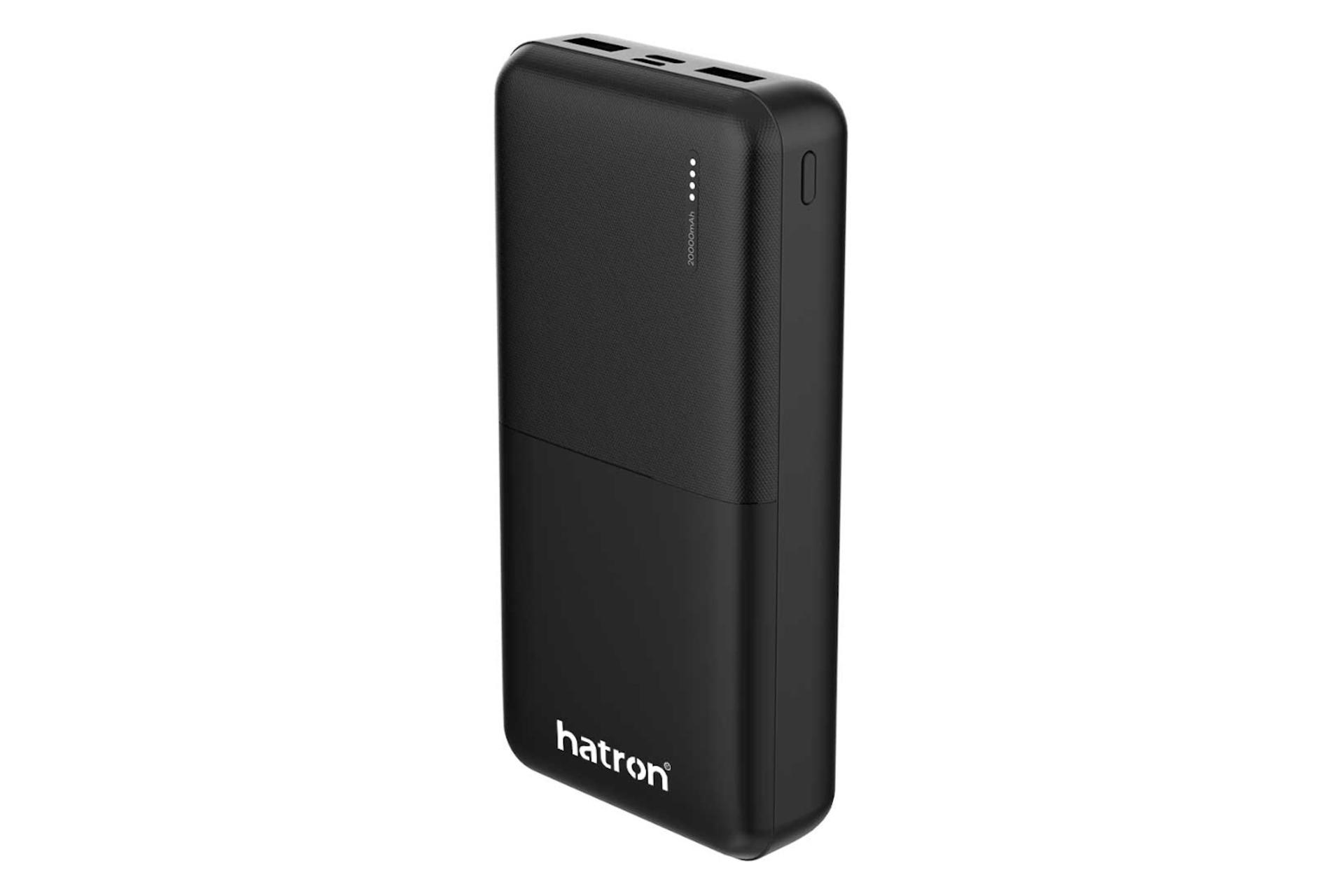 پاور بانک هترون HPB2089 با ظرفیت 20000 میلی‌آمپر ساعت Hatron HPB2089 20000mAh مشکی