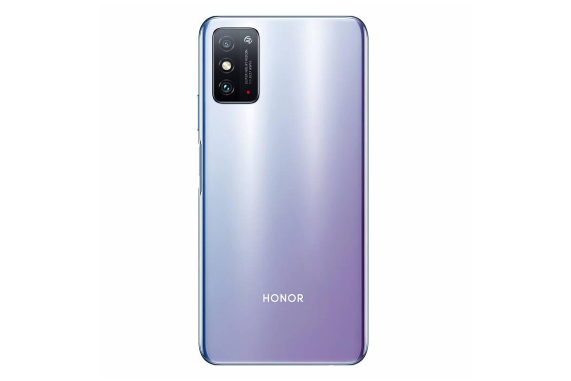 نمای طراحی پشت آنر ایکس 10 مکس 5G رنگ یاسی / Honor 10X Max