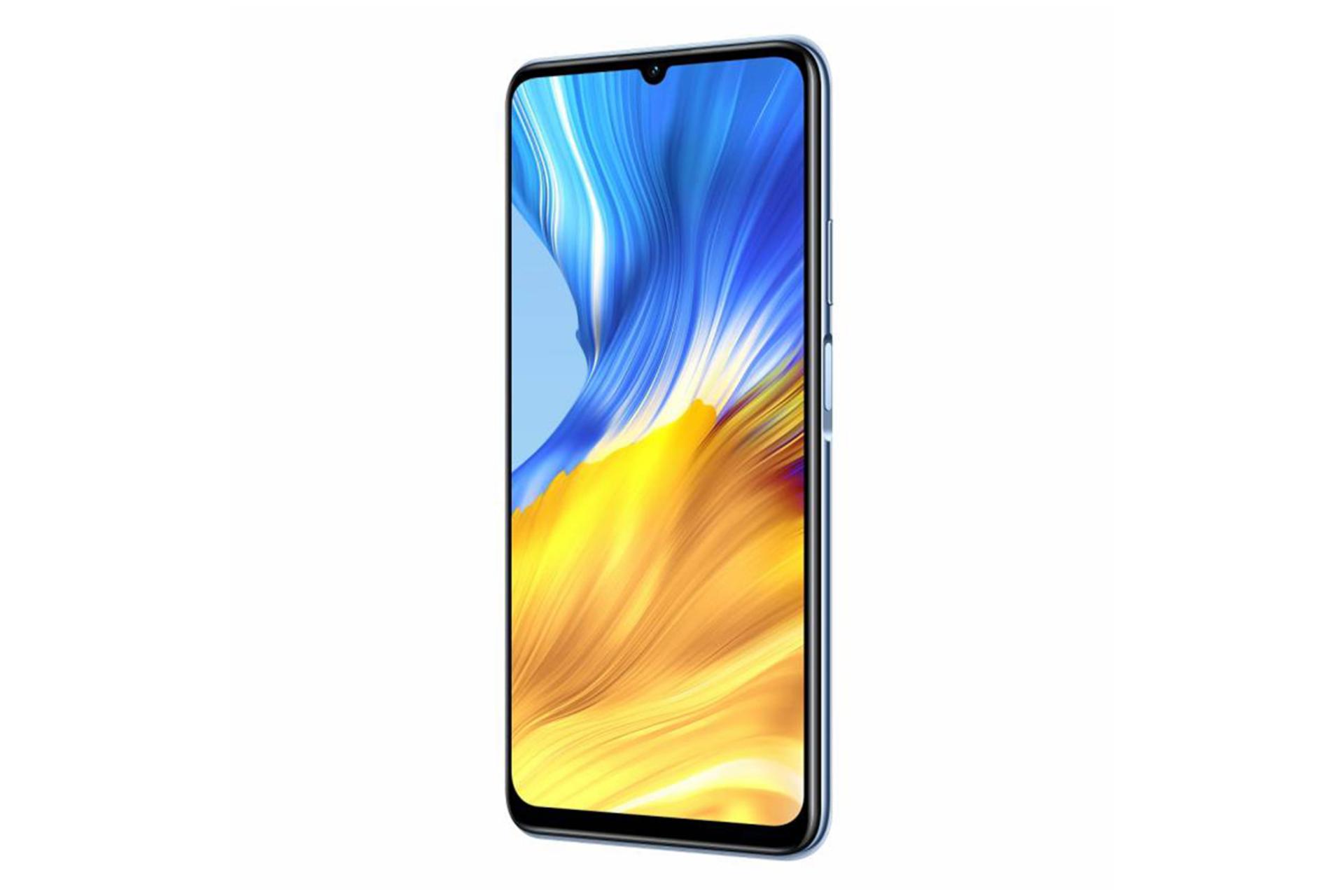 نمای نیم رخ آنر ایکس 10 مکس 5G با صفحه روشن / Honor 10X Max