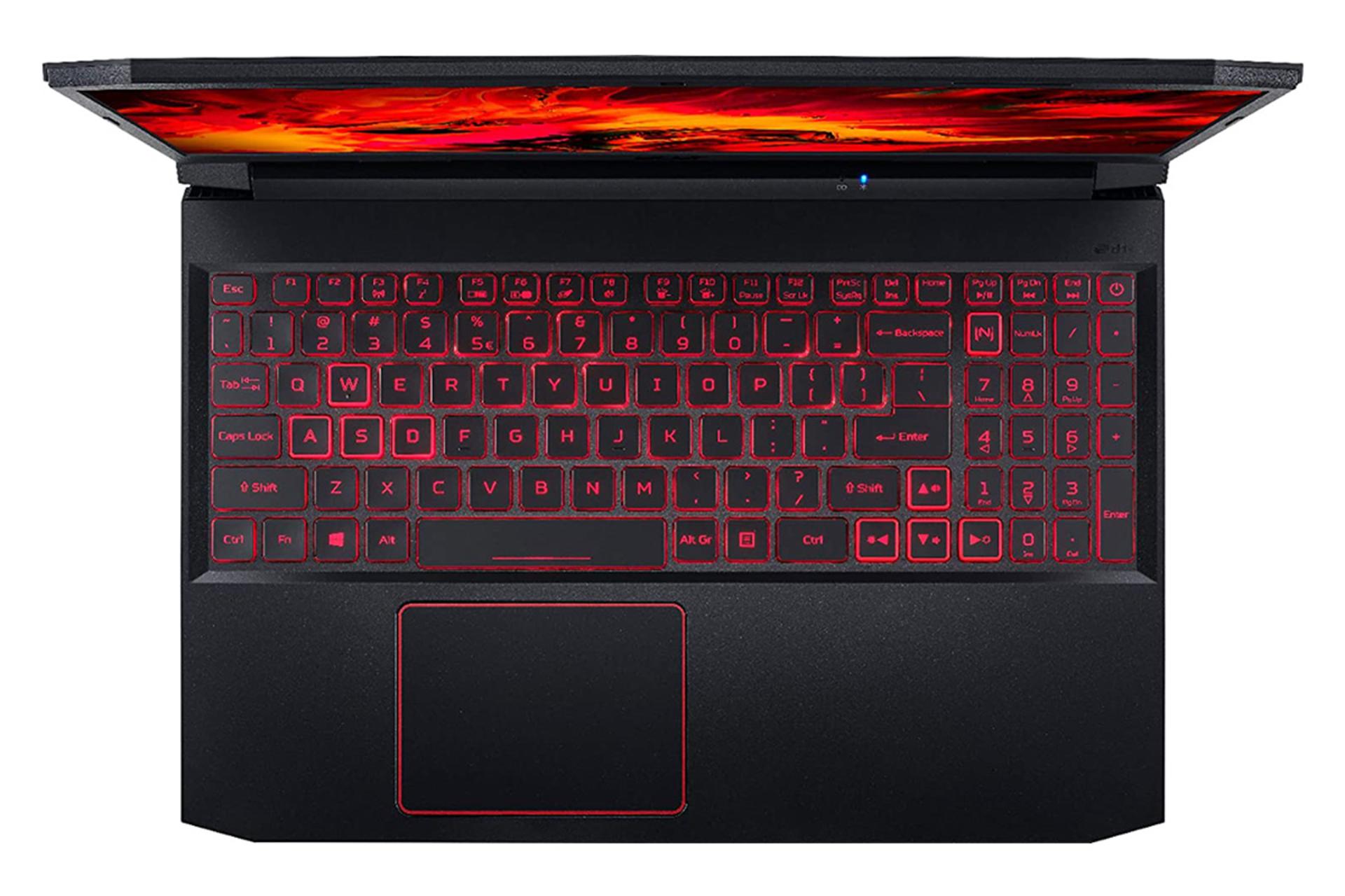 نمای بالا لپ تاپ ایسر نیترو 5 AN515-55-53AG