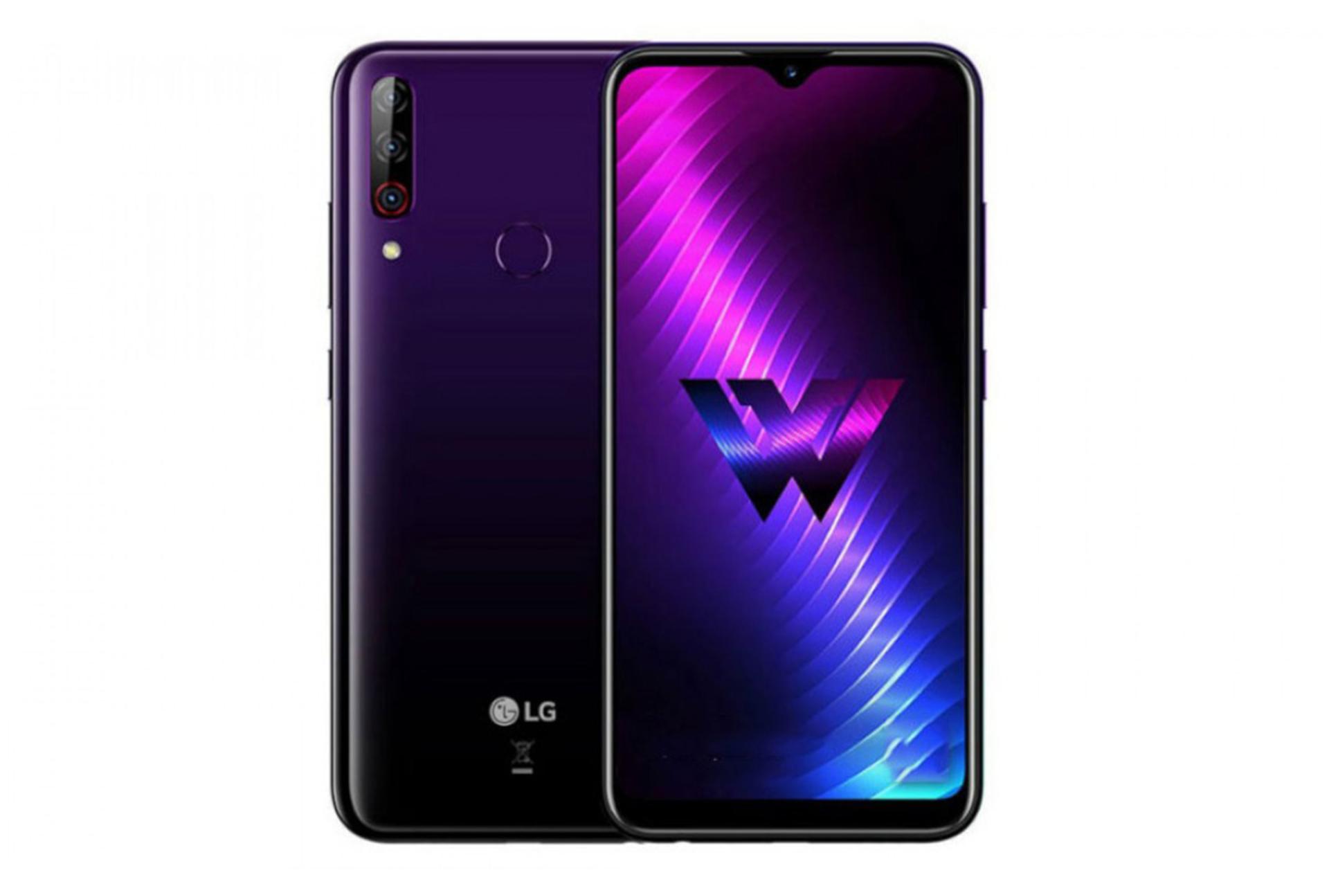 نمای پشت و جلو گوشی ال جی دبلیو 31 پلاس / LG W31+