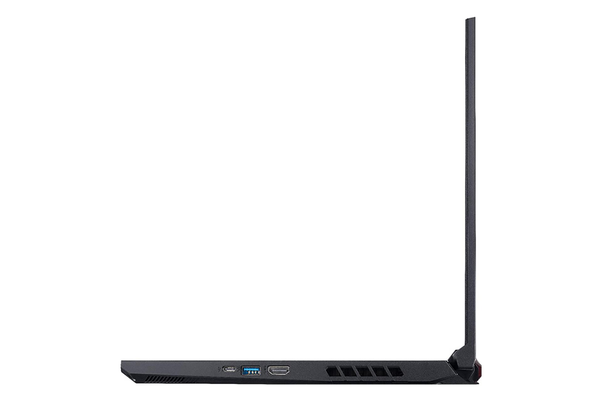 نمای سمت راست لپ تاپ ایسر نیترو 5 AN515-55-53AG و نمایش پورت ها
