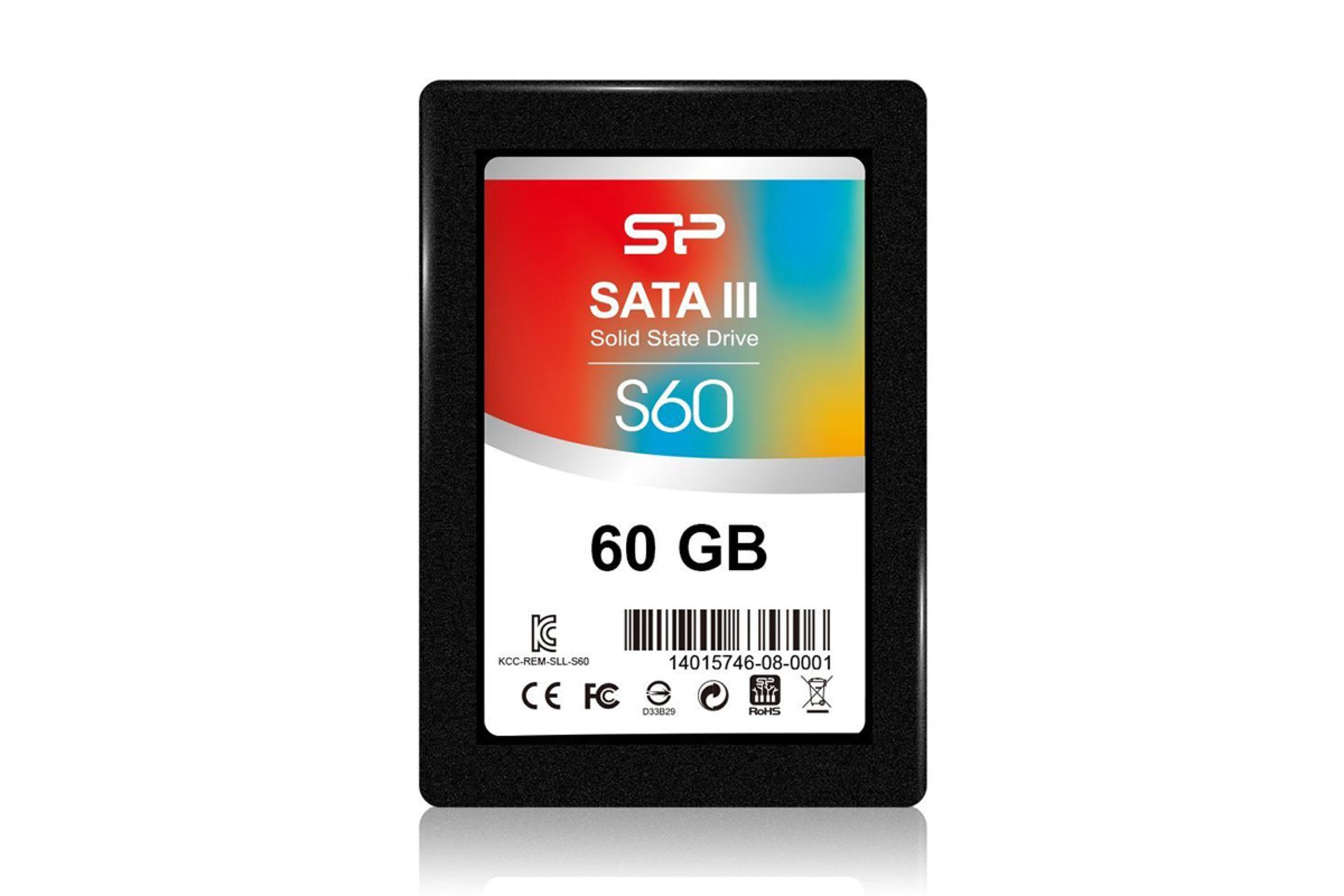 سیلیکون پاور S60 SATA 2.5 Inch ظرفیت 60 گیگابایت