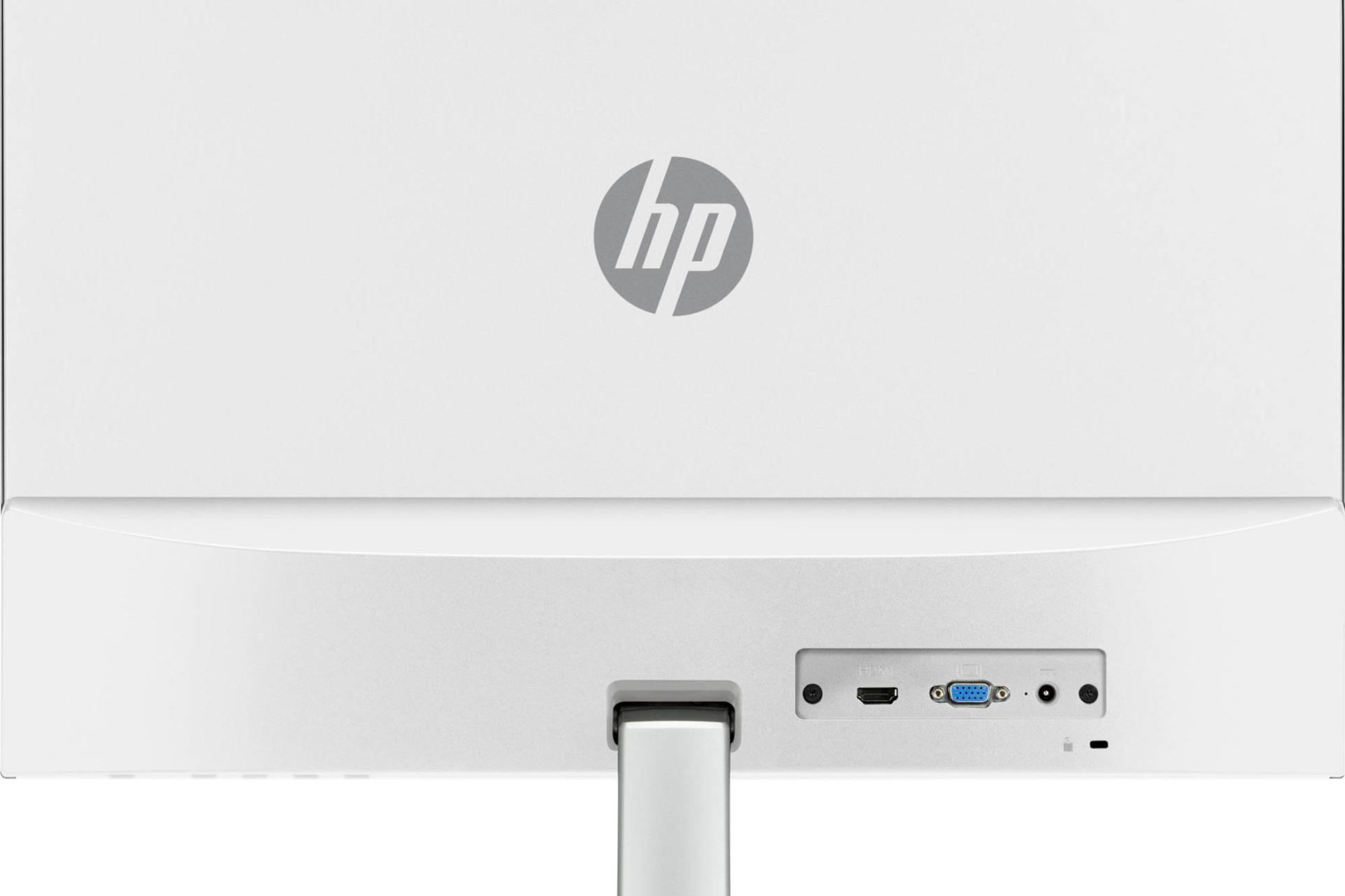 نمای پشت و درگاه های مانیتور اچ پی 23 اینچ مدل 23ER رنگ سفید