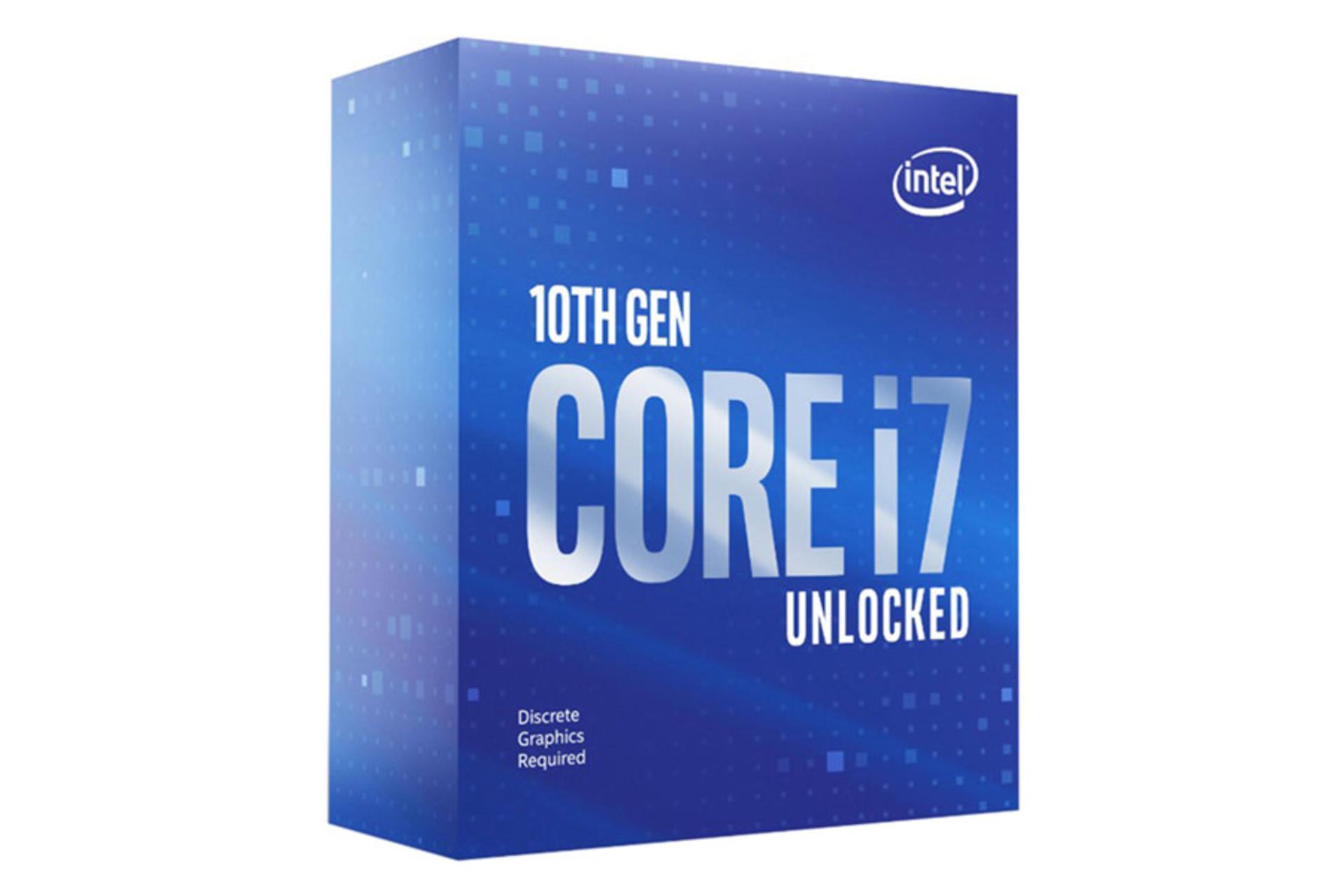 نمای جعبه پردازنده اینتل Core i7-10700KF