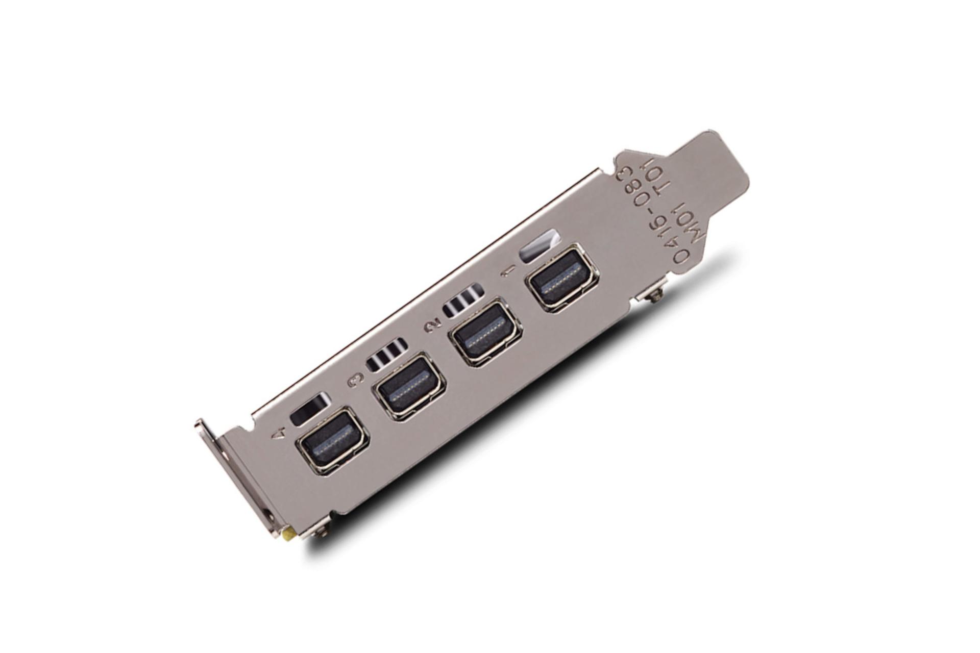 نمای پورت‌ها کارت گرافیک Quadro P620 انویدیا نسخه فاندر