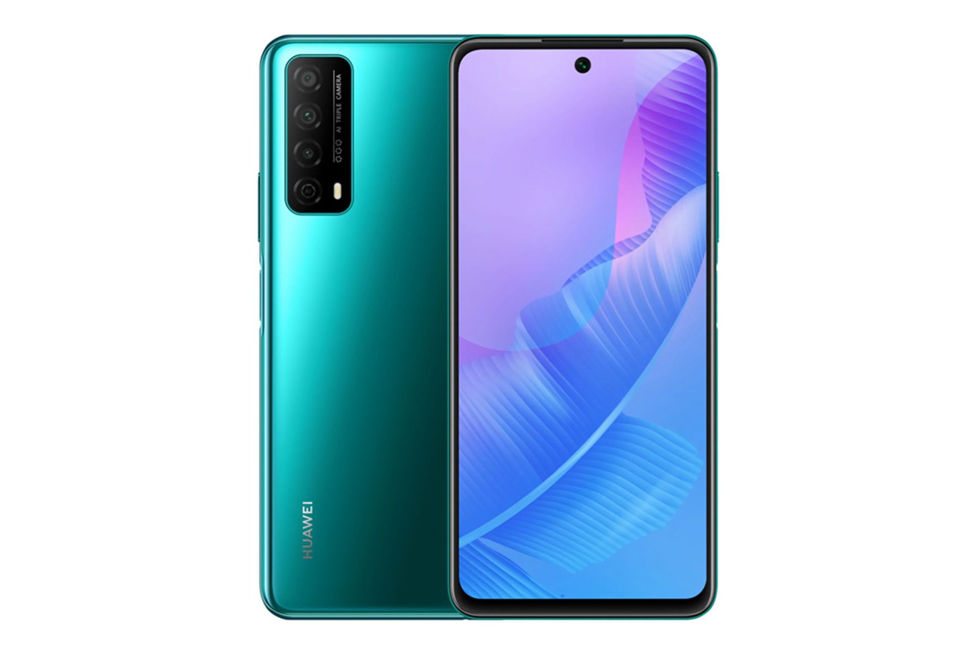نمای پشت و جلو گوشی هواوی اینجوی 20 اس ای رنگ سبز