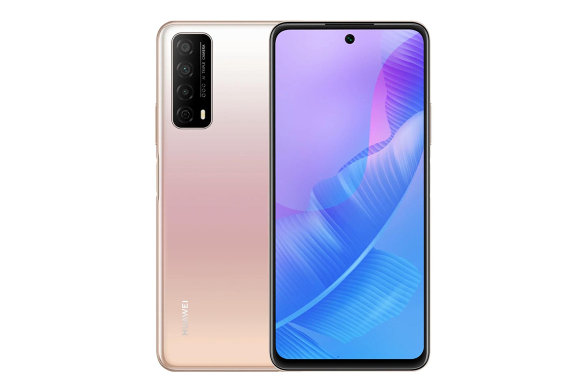 نمای پشت و جلو گوشی هواوی اینجوی 20 اس ای رنگ صورتی