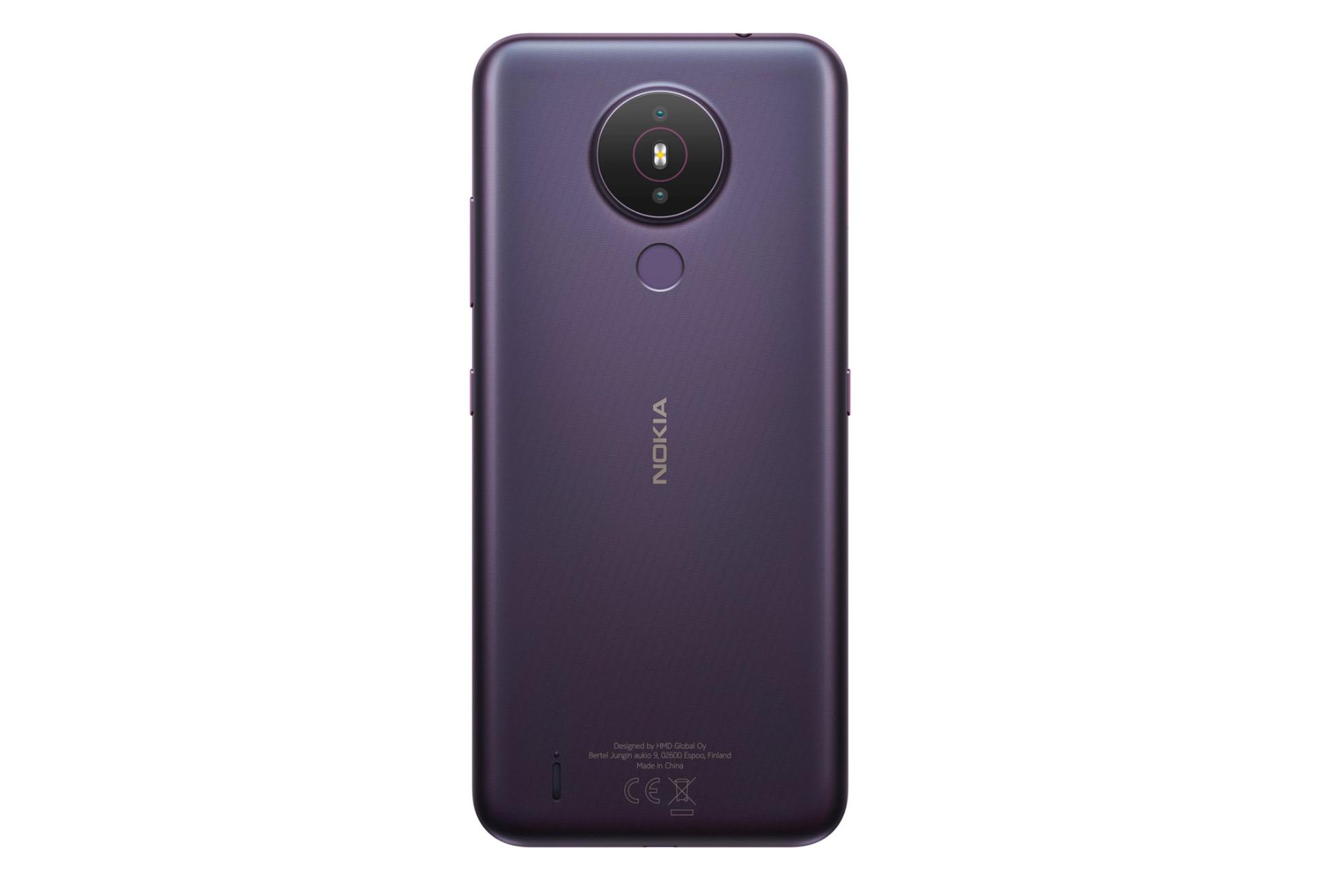 نمای پشت موبایل نوکیا 1.4 رنگ بنفش