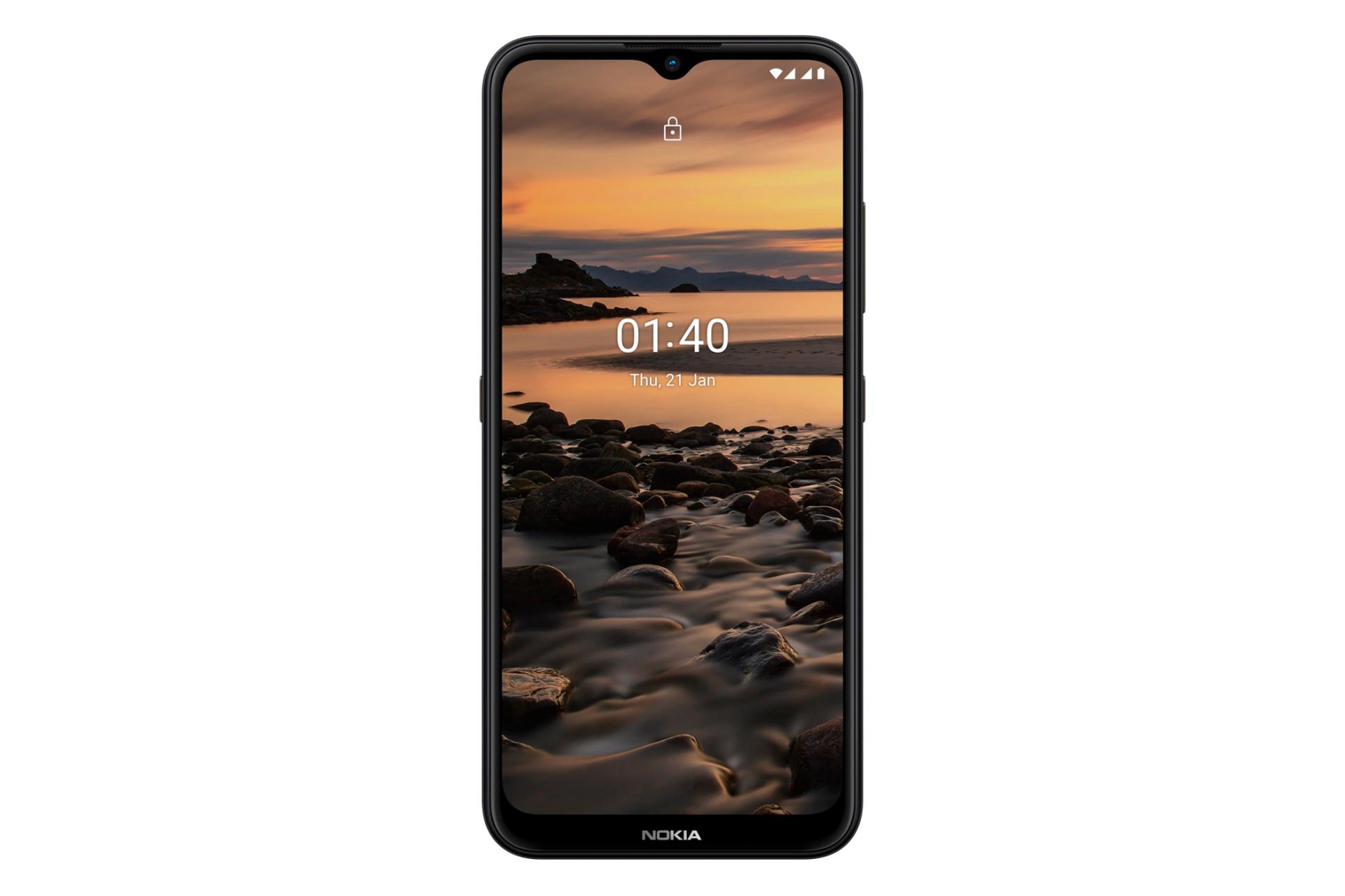 نمای جلو موبایل نوکیا 1.4 رنگ قهوه ای