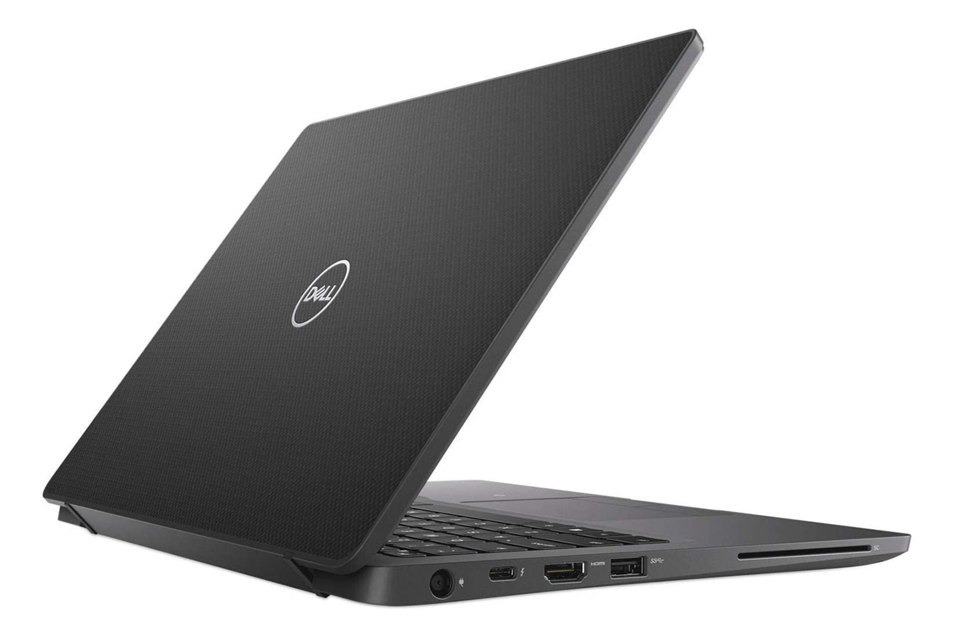 لپ‌تاپ DELL Latitude 7300 نمای بغل صفحه کلید و صفحه نمایش و پورت ها / لتیتود 7300 دل