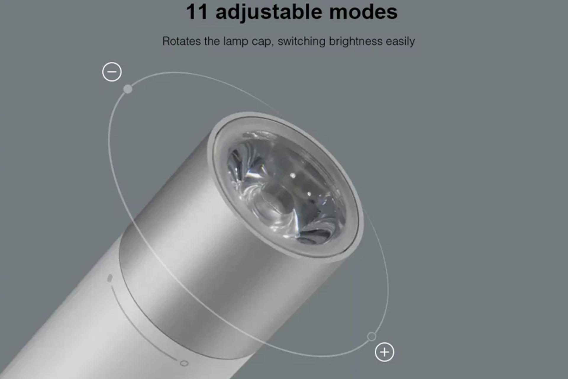 شیائومی Portable Flashlight با ظرفیت 3350 میلی‌آمپر ساعت / Xiaomi Portable Flashlight LPB01ZM 3350