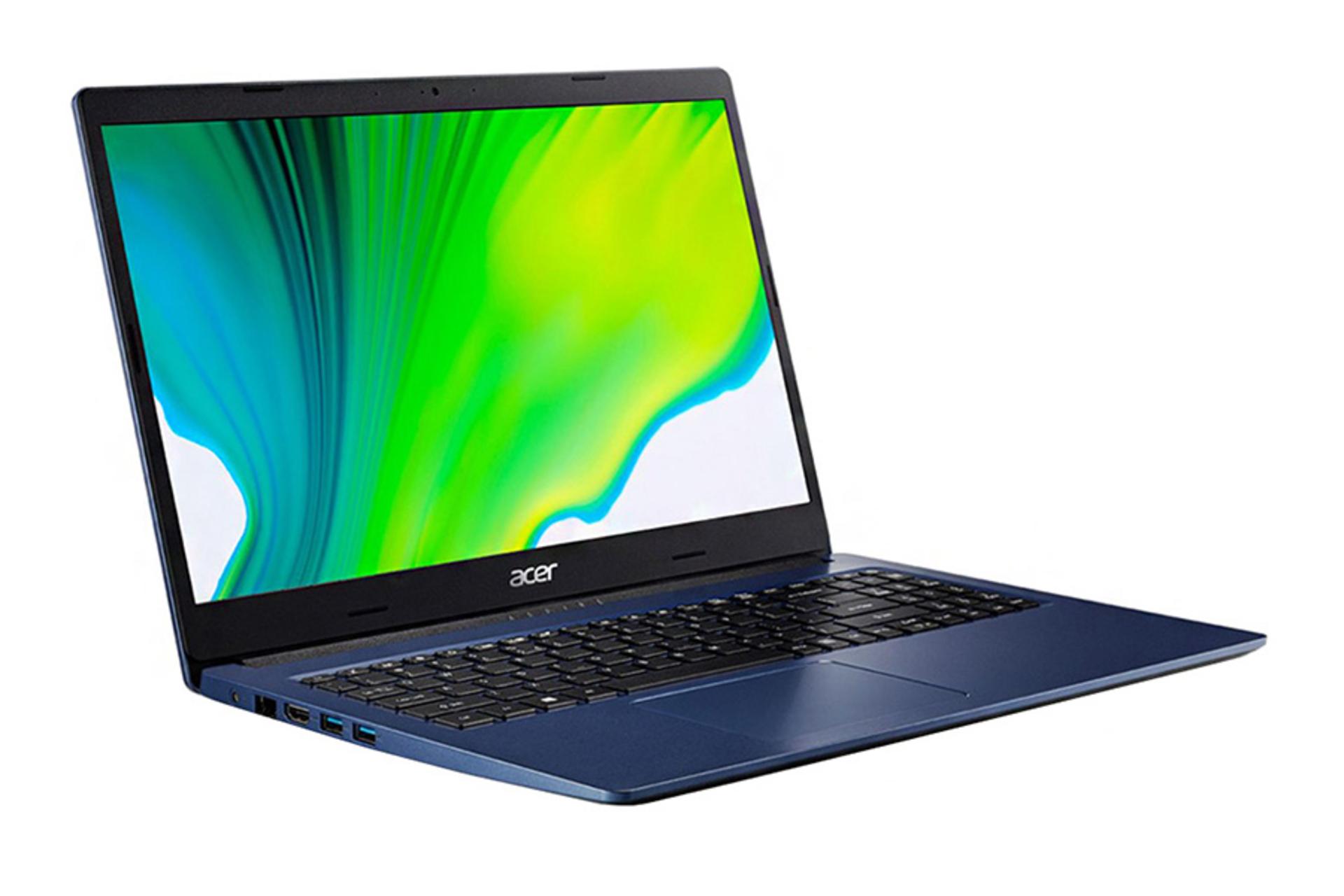 نمای نیمرخ چپ لپ تاپ ایسر اسپایر 3 a315 57g 56c7 رنگ آبی