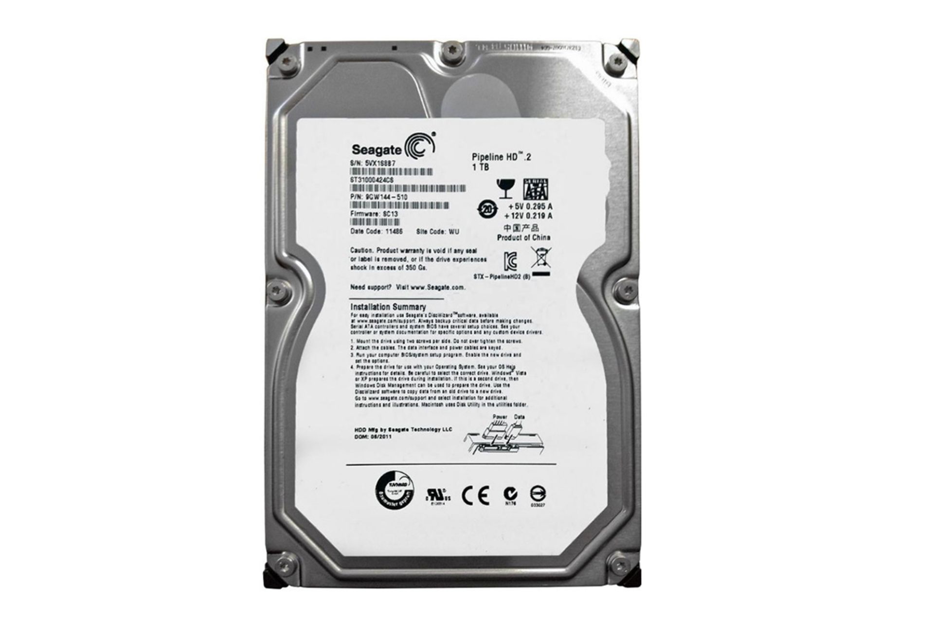 Seagate PipeLine HD ST31000424CS 1TB