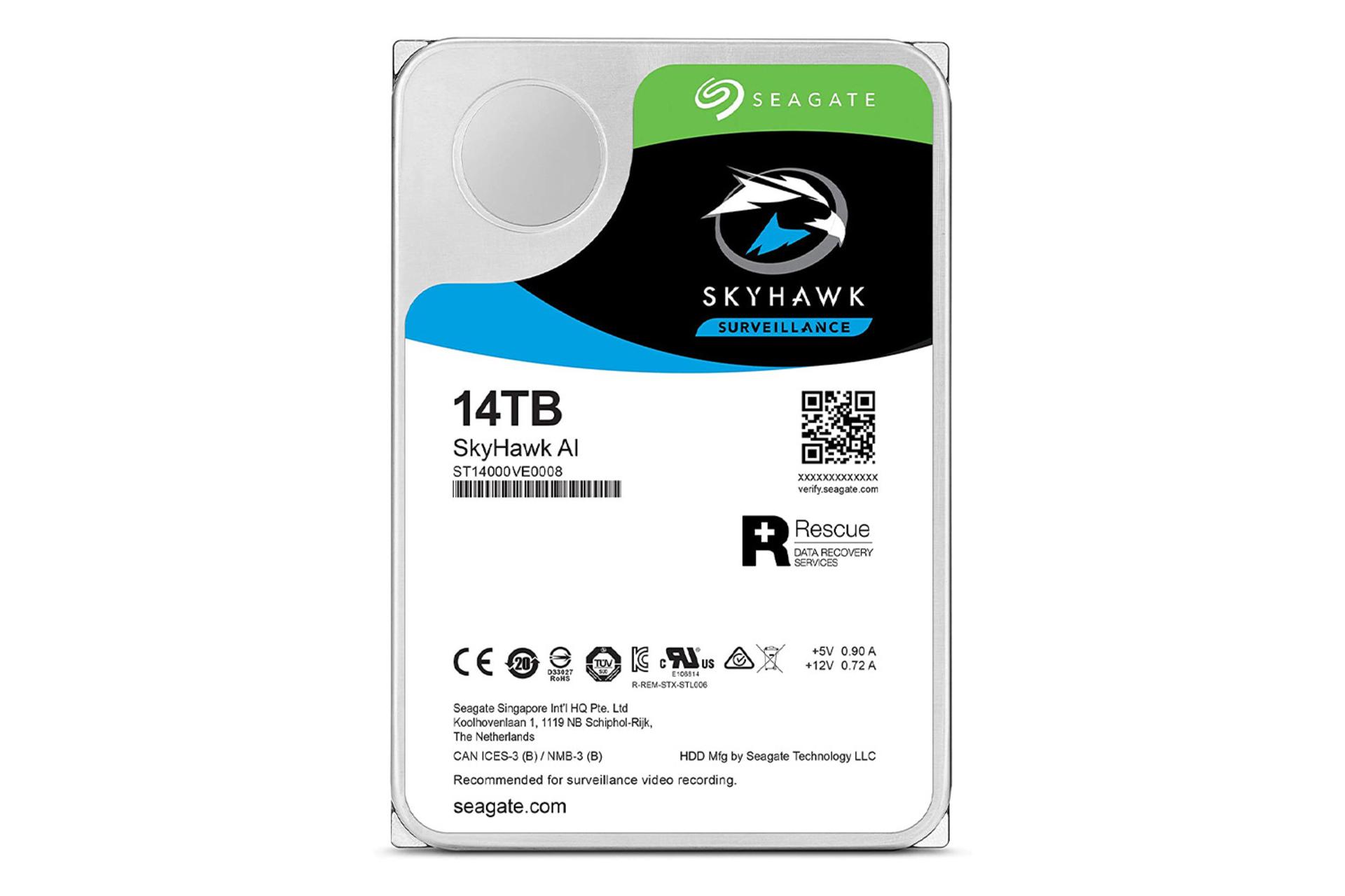 Seagate ST14000VE0008 Skyhawk AI Surveillance 14TB / سیگیت ST14000VE0008 Skyhawk AI Surveillance ظ