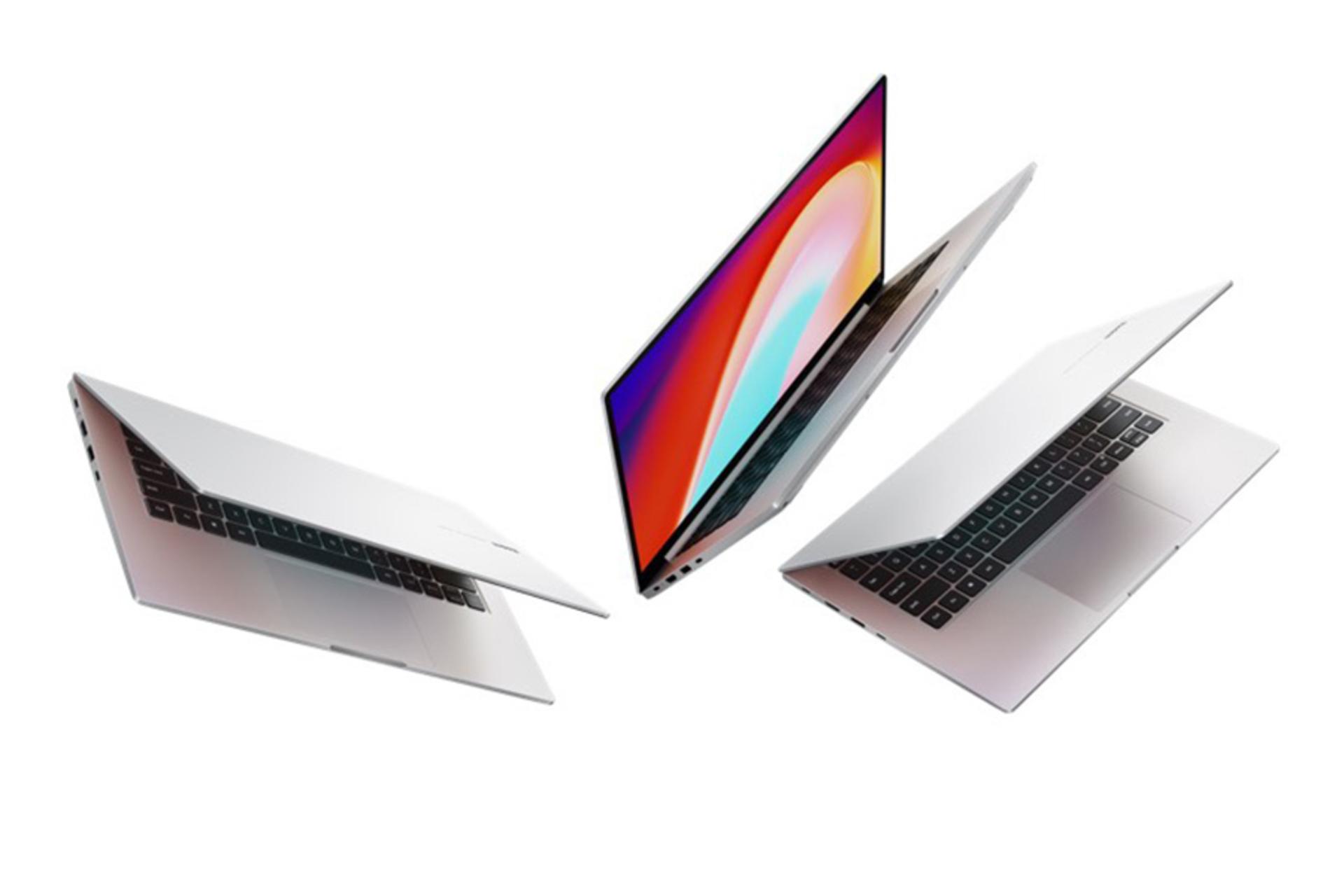 لپ تاپ شیائومی ردمی 14 II نسخه رایزن در حالت نیمه باز