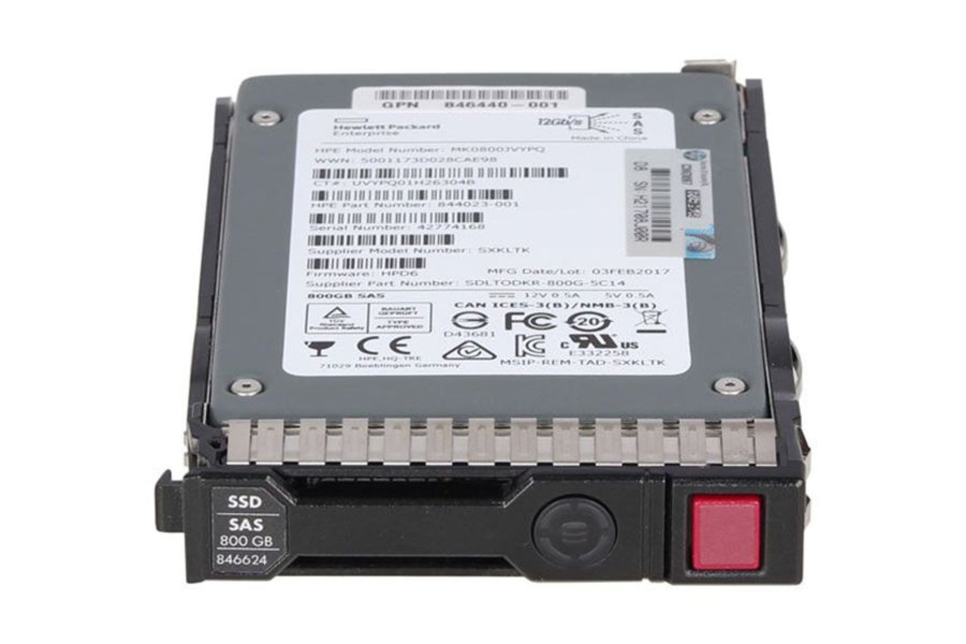 اچ پی ای MO0800JEFPB SAS ظرفیت 800 گیگابایت / HPE MO0800JEFPB SAS 800GB