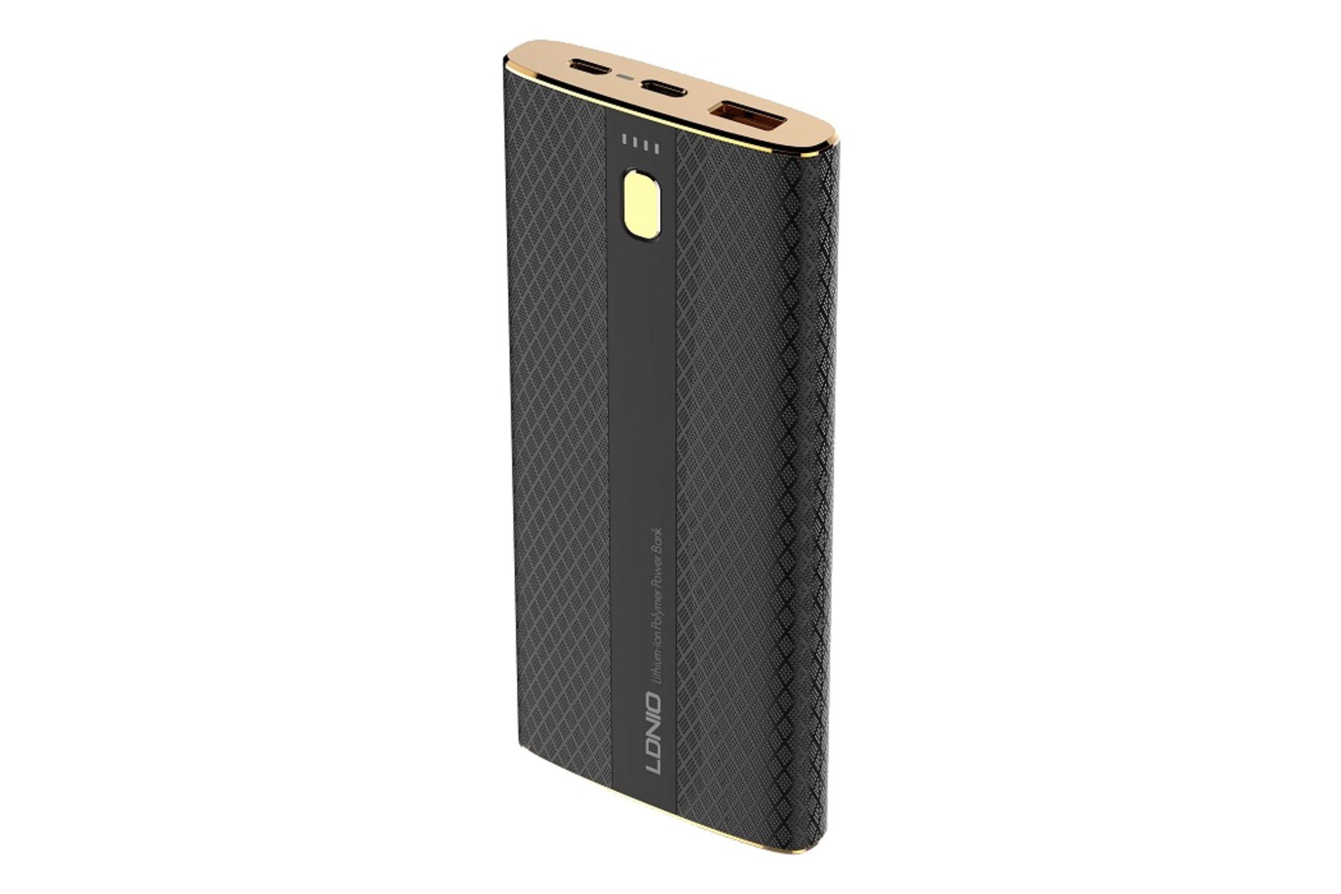 درگاه پاور بانک الدینیو LDNIO PQ1010 10000mAh با ظرفیت 10000 میلی‌آمپر ساعت مشکی