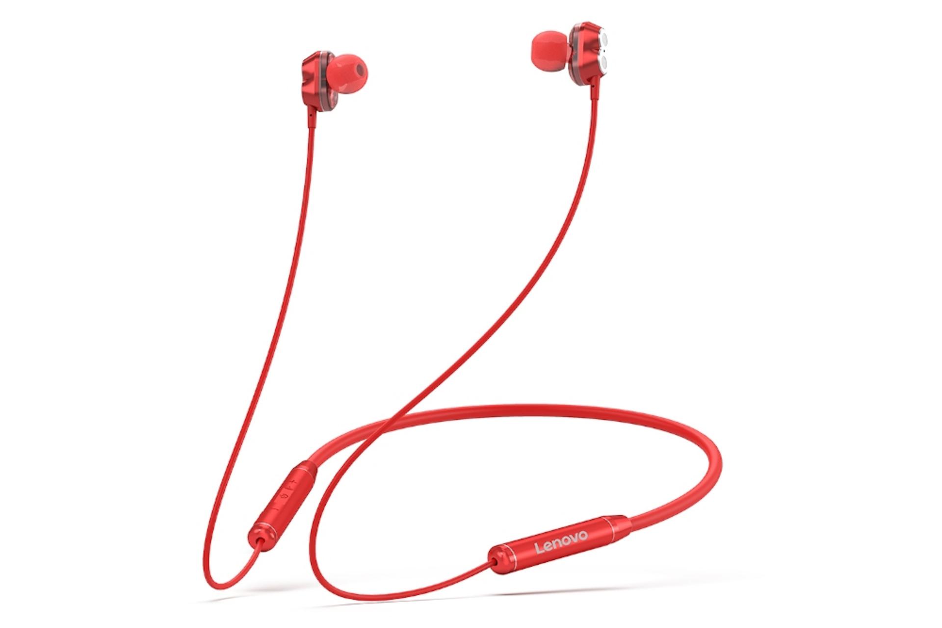 هدفون بی سیم لنوو Lenovo HE08 قرمز