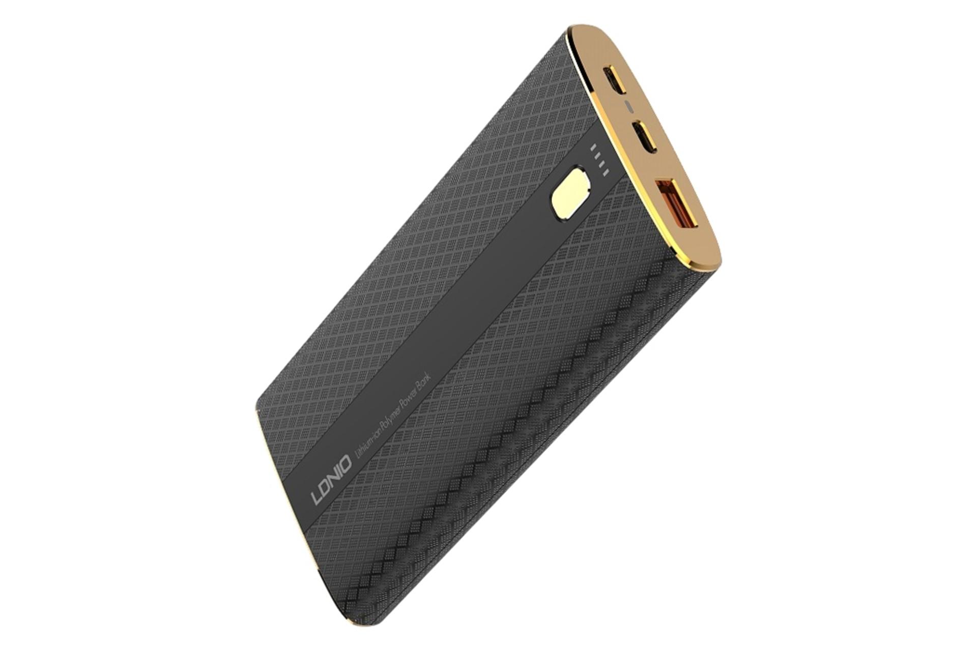 پاور بانک الدینیو LDNIO PQ1010 10000mAh با ظرفیت 10000 میلی‌آمپر ساعت