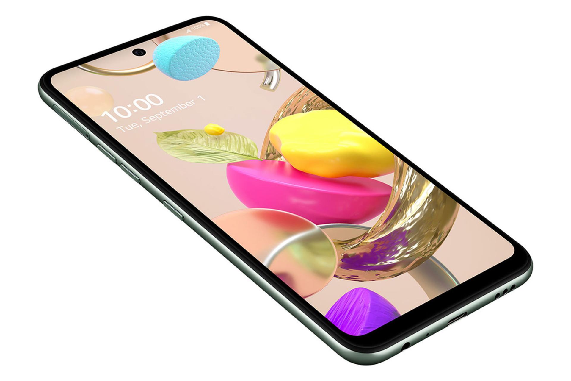 گوشی LG K42 نمای جلو  - دوربین سلفی / ال جی کی 42