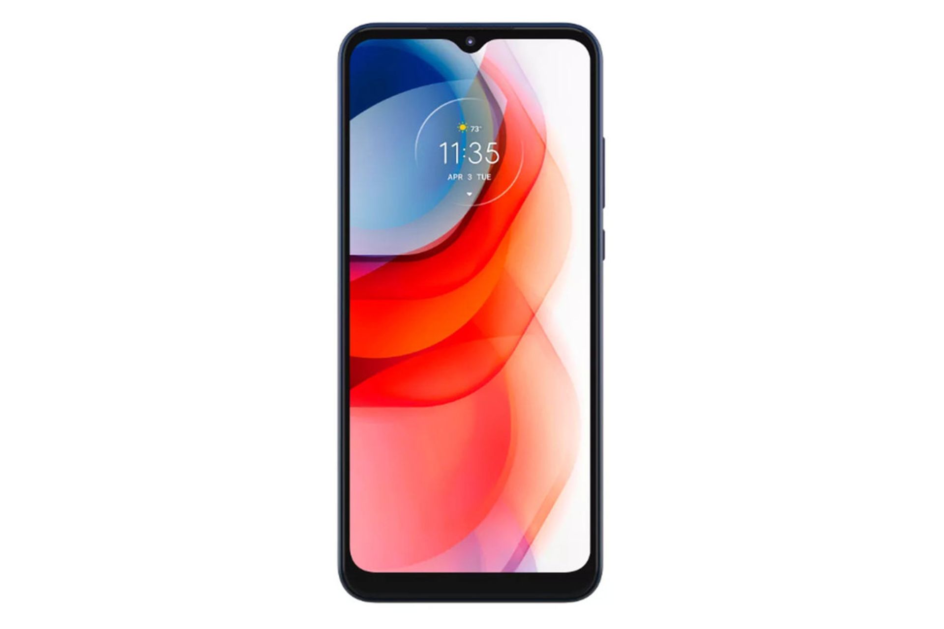 نمای جلو گوشی موتو جی پلی موتورولا مدل 2021 رنگ آبی